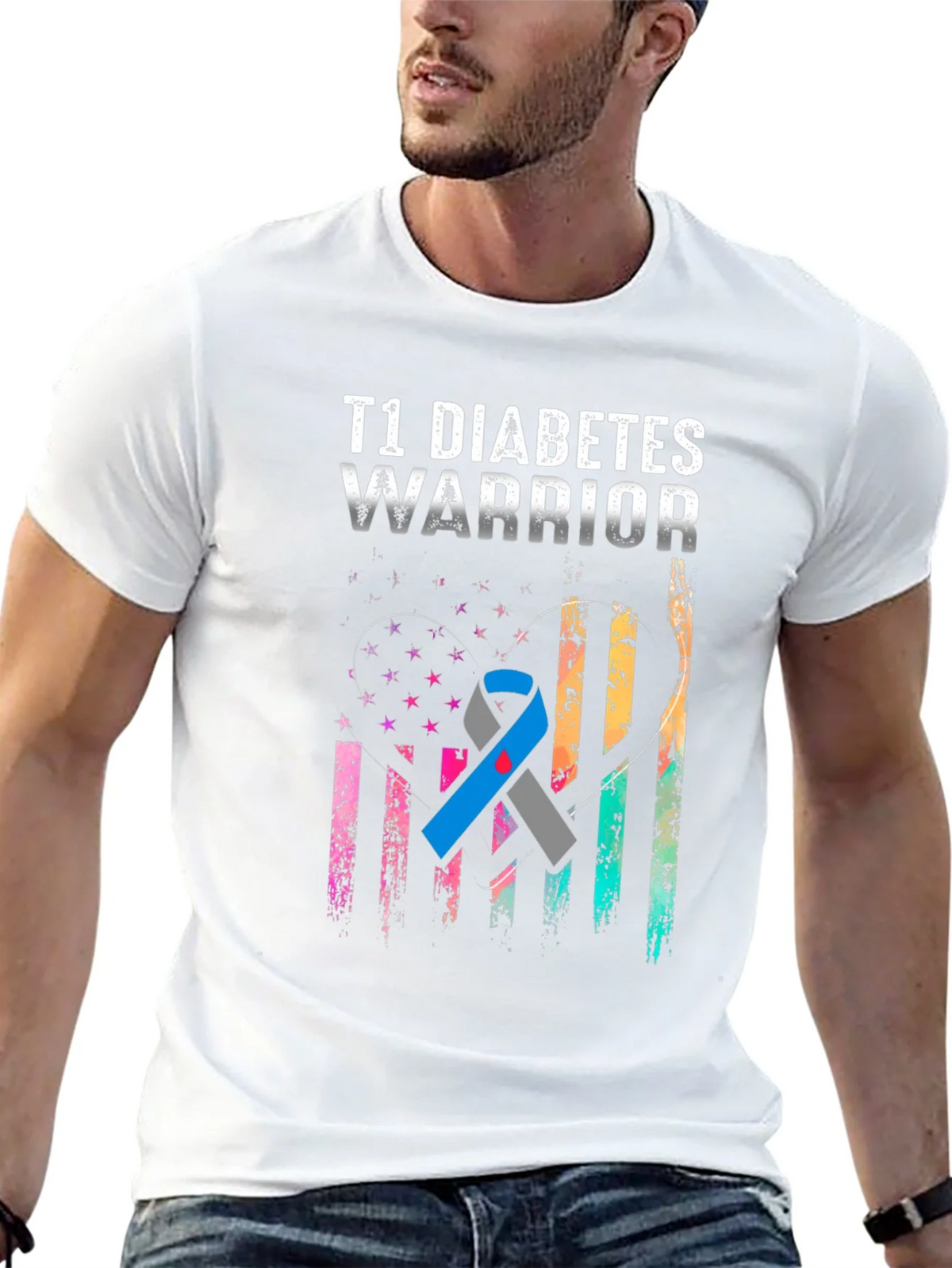 T1 Diabetes Warrior Graphic Tee product image 12