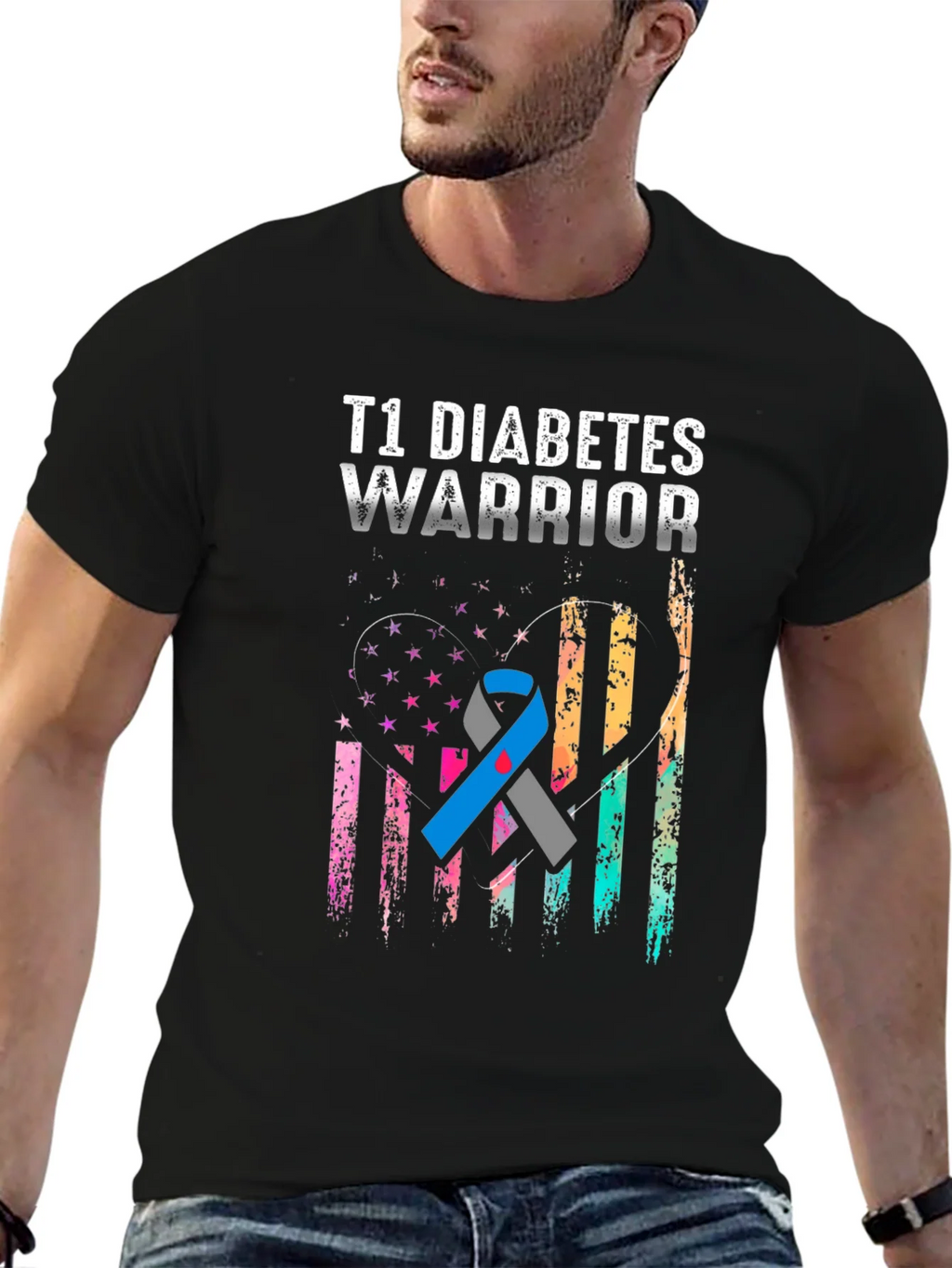 T1 Diabetes Warrior Graphic Tee product image 6