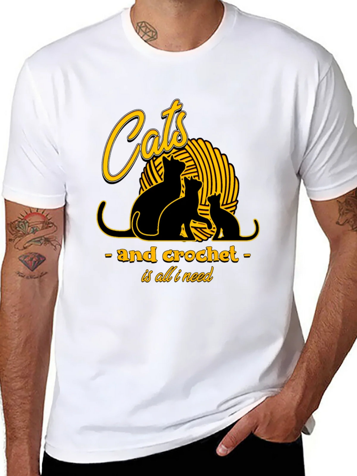 Cats and Crochet T-Shirt - Knit Lover Tee product image 7