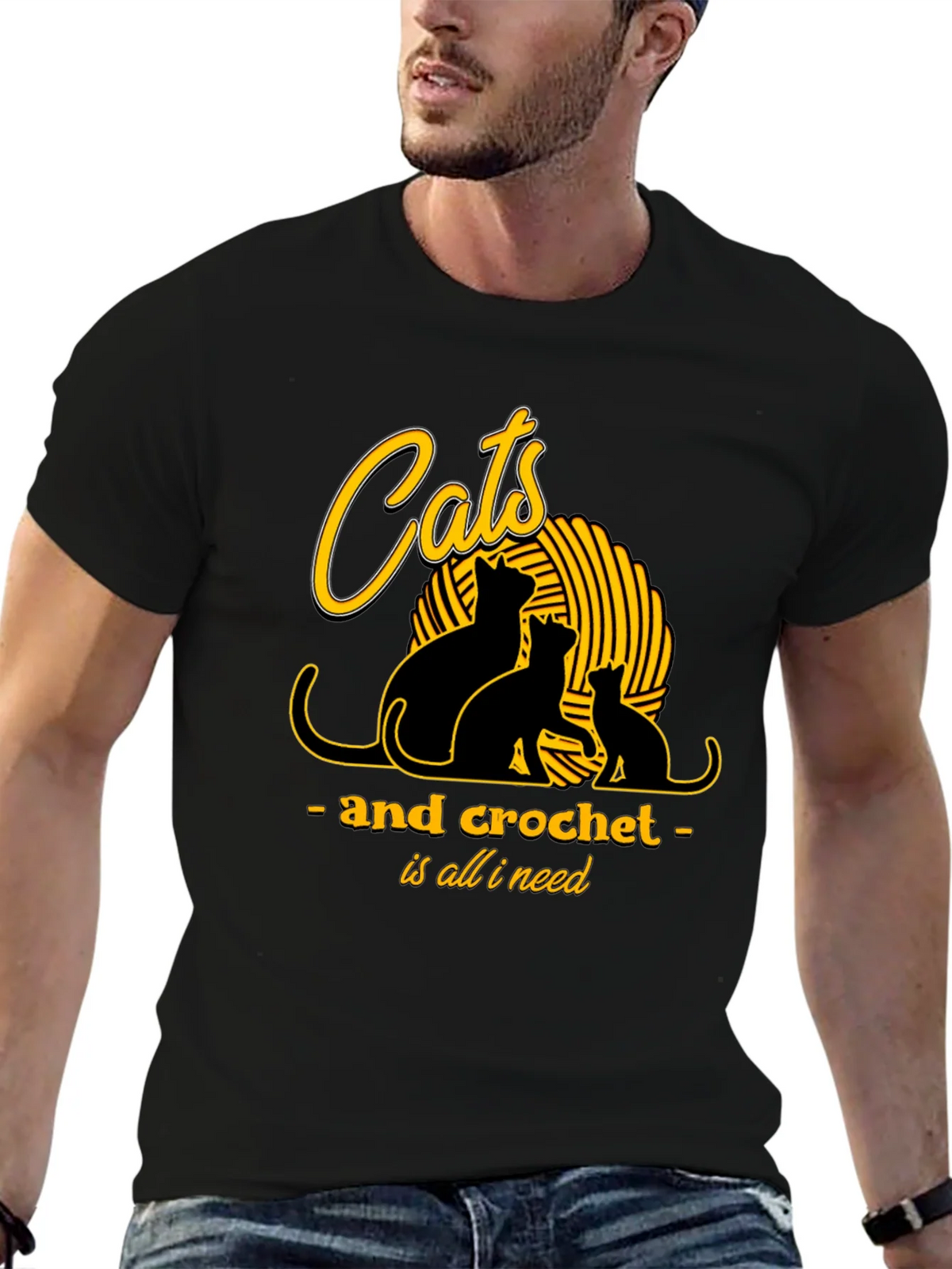 Cats and Crochet T-Shirt - Knit Lover Tee product image 6