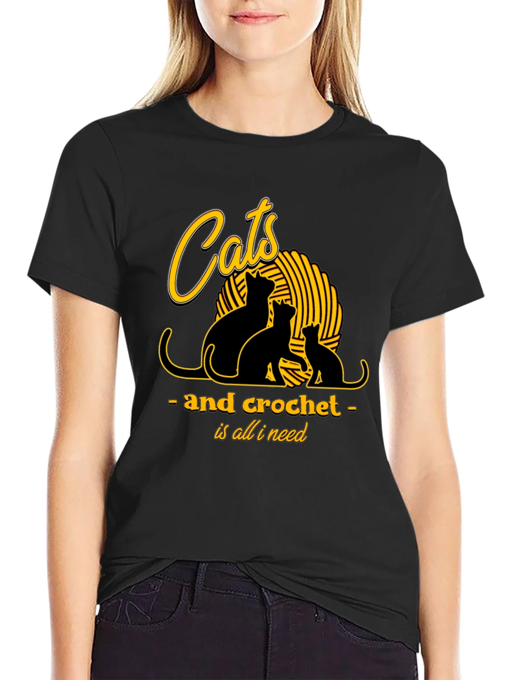 Cats and Crochet T-Shirt - Knit Lover Tee product image 2