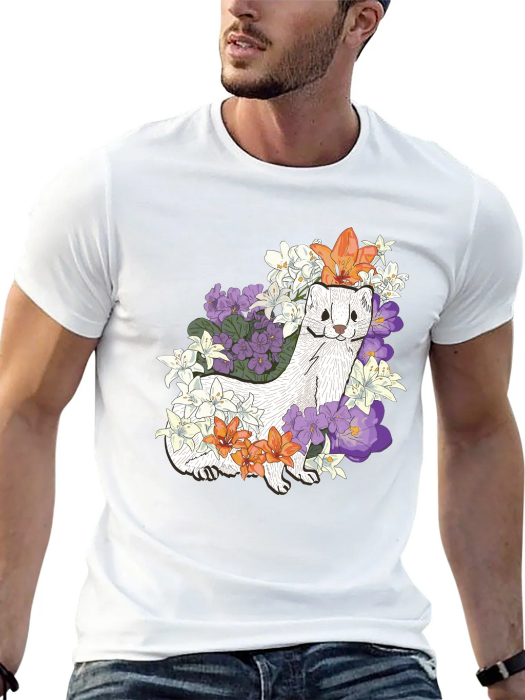 Floral Ferret Graphic Tee product image 12