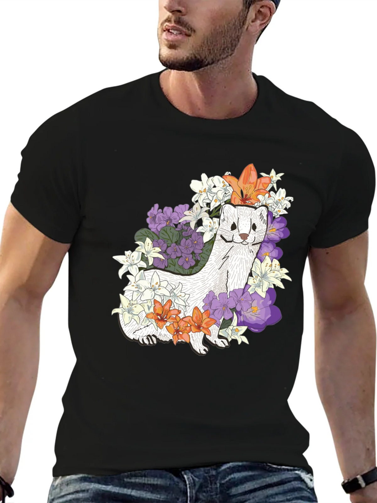 Floral Ferret Graphic Tee product image 6