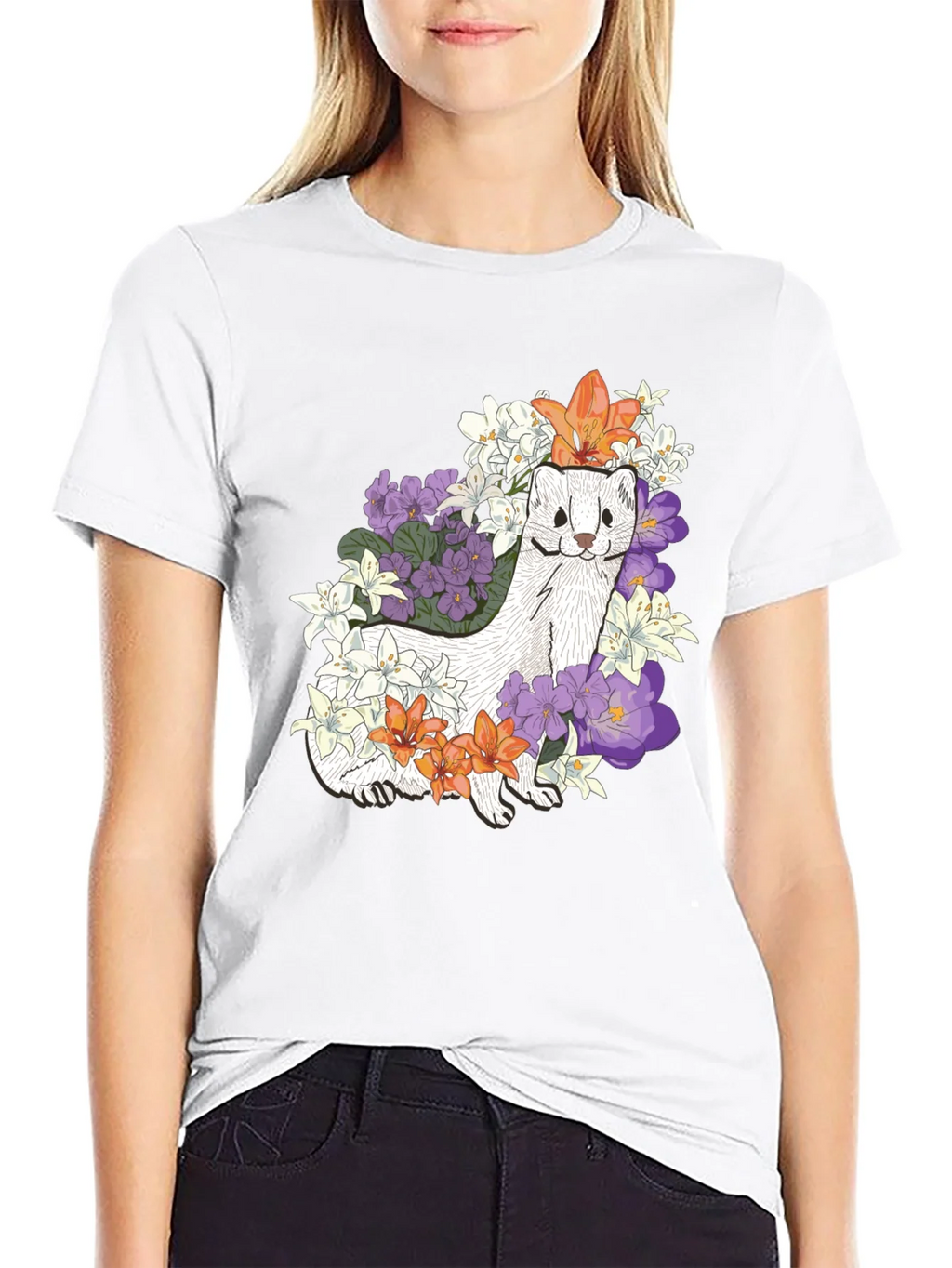 Floral Ferret Graphic Tee product image 8