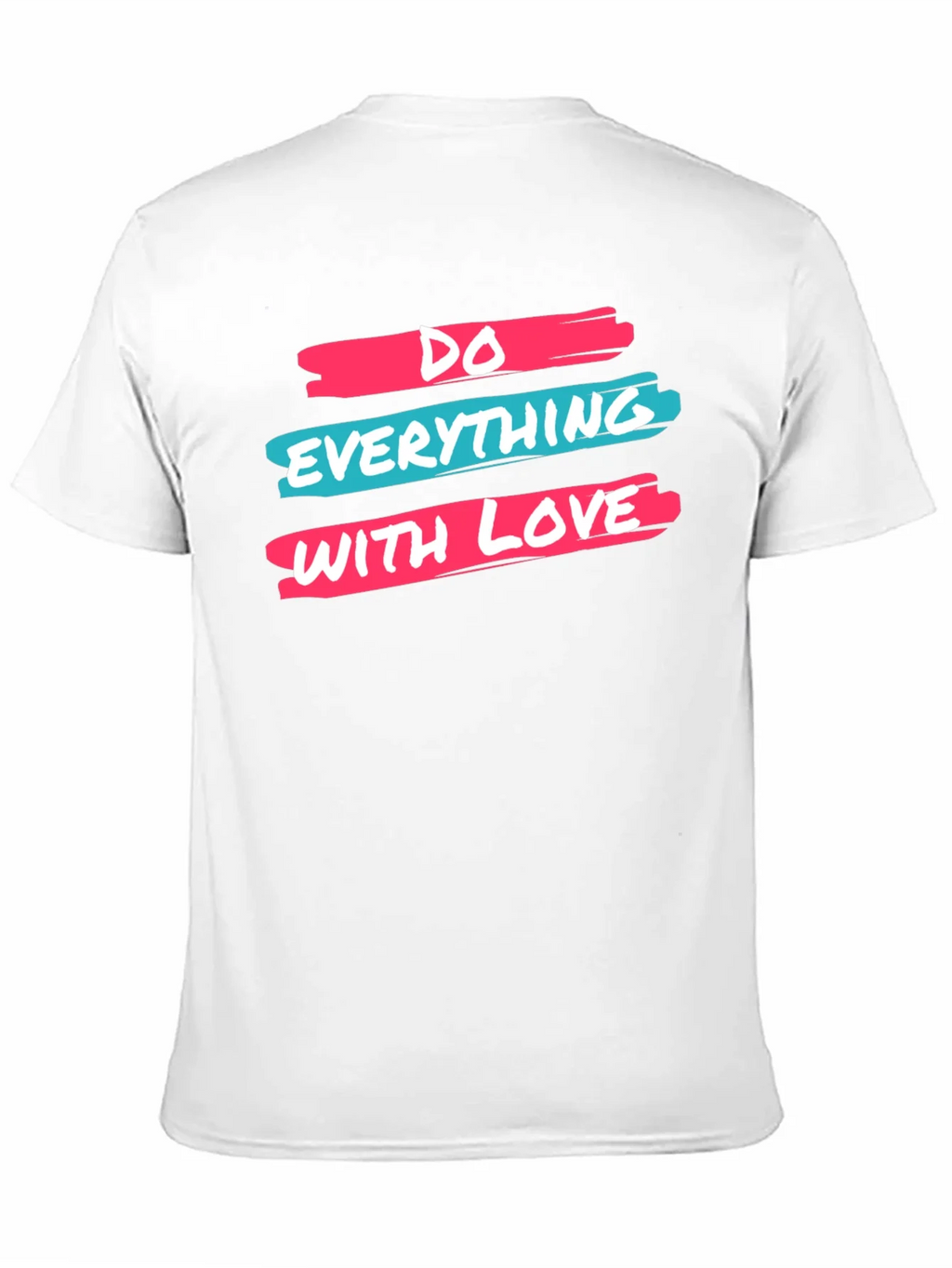 Inspirational Do Everything With Love Black Graphic Tee product image 10
