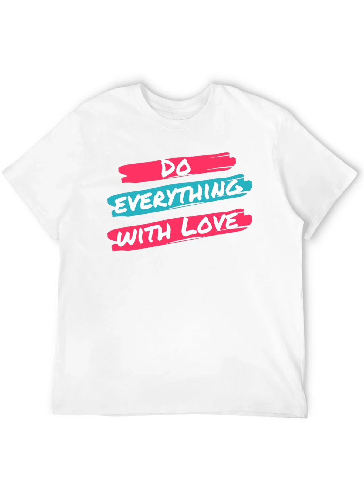 Inspirational Do Everything With Love Black Graphic Tee product image 11