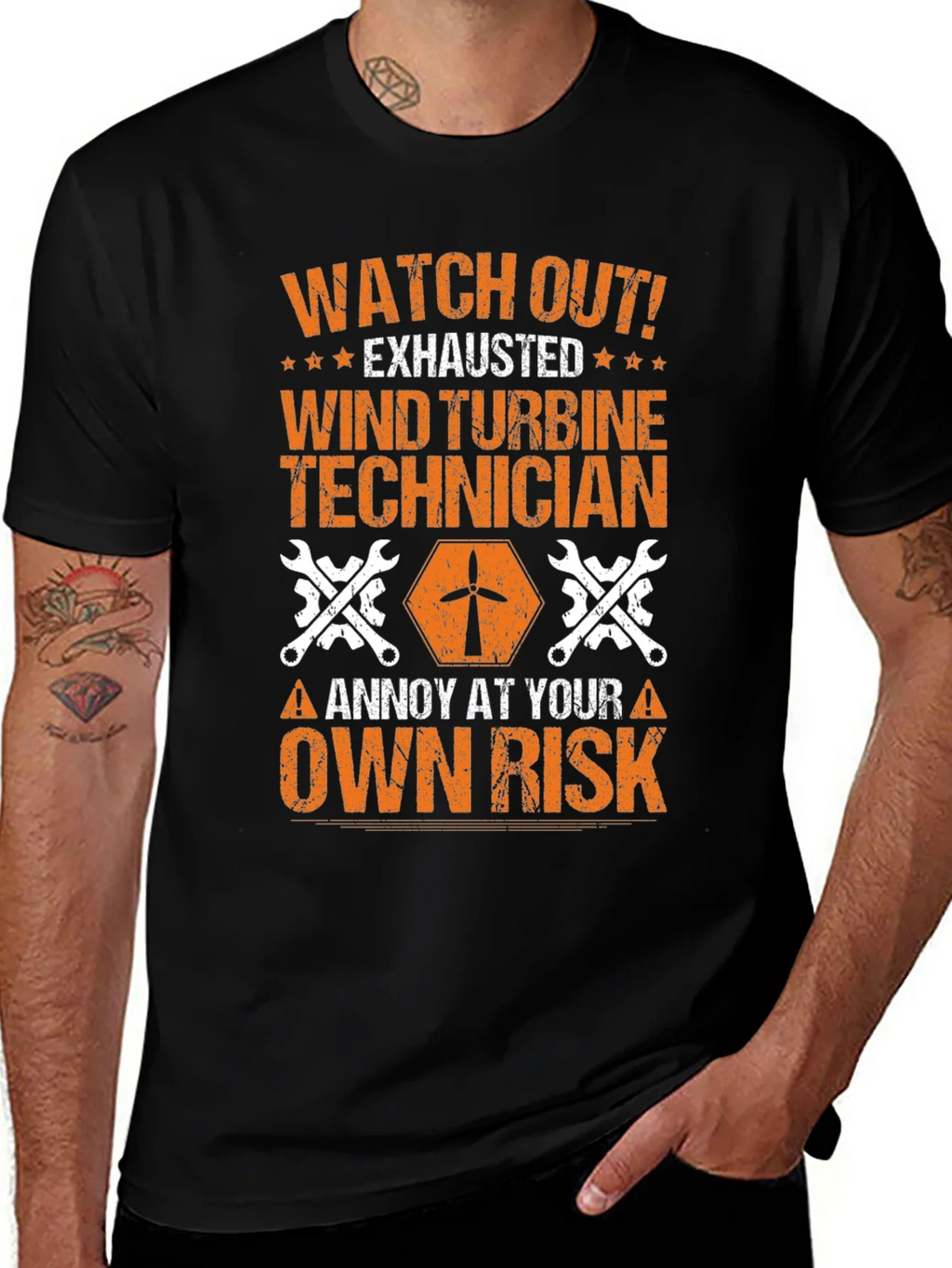 Wind Turbine Technician T-Shirt: Annoy at Your Own Risk product image 1