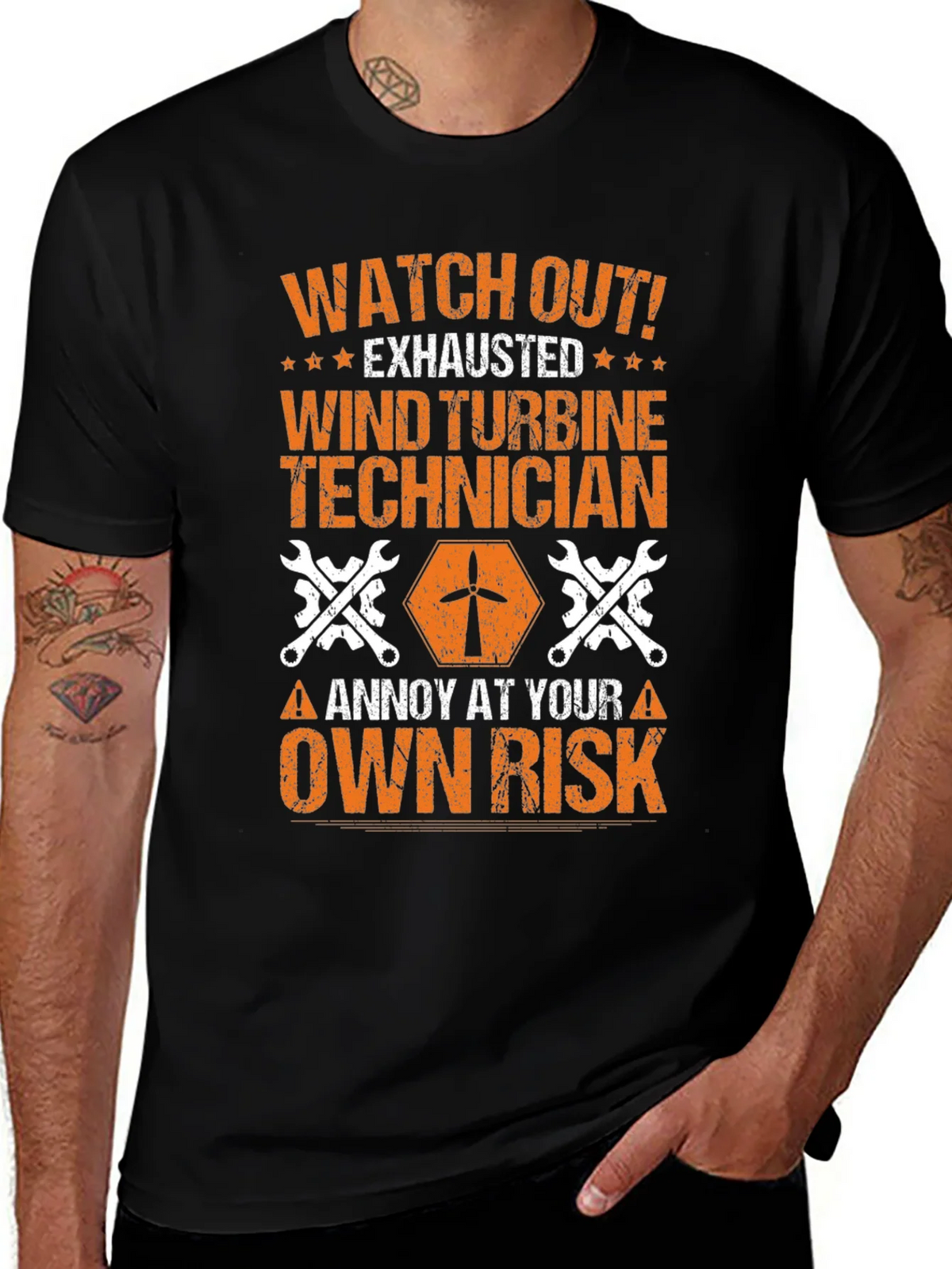 Wind Turbine Technician T-Shirt: Annoy at Your Own Risk product image 1