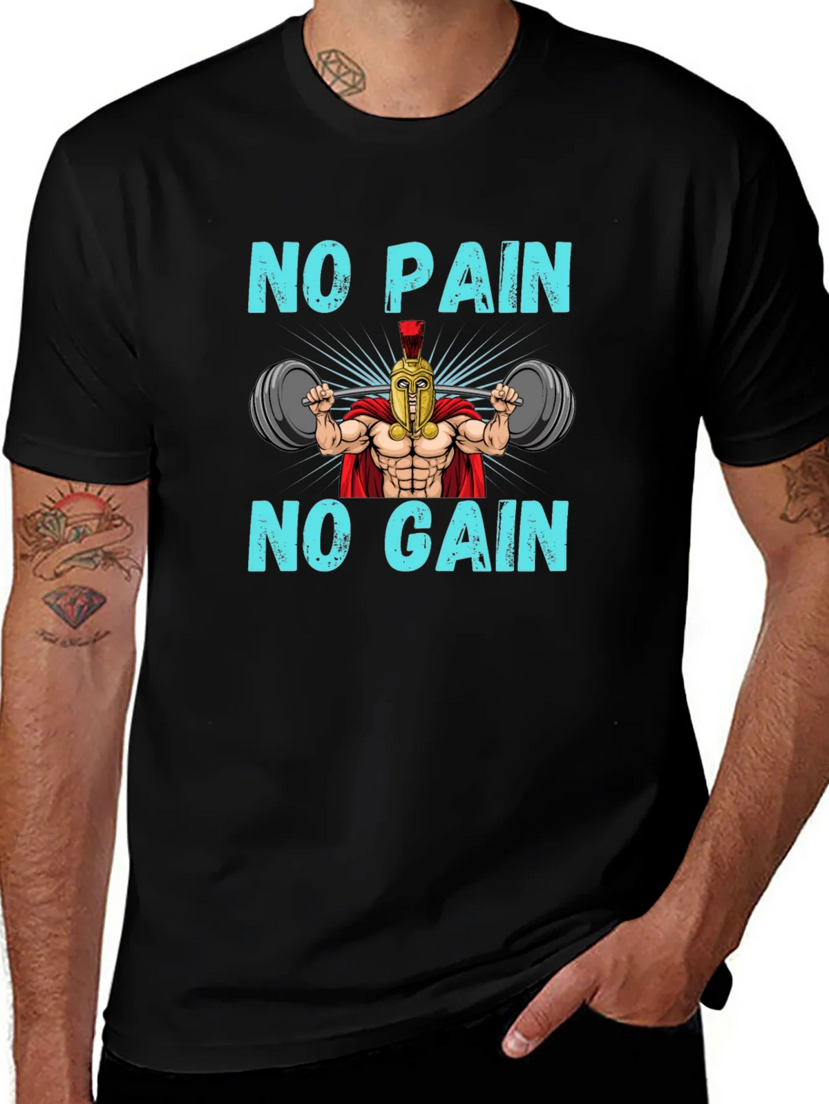 No Pain No Gain Spartan Gym T-Shirt product image 1