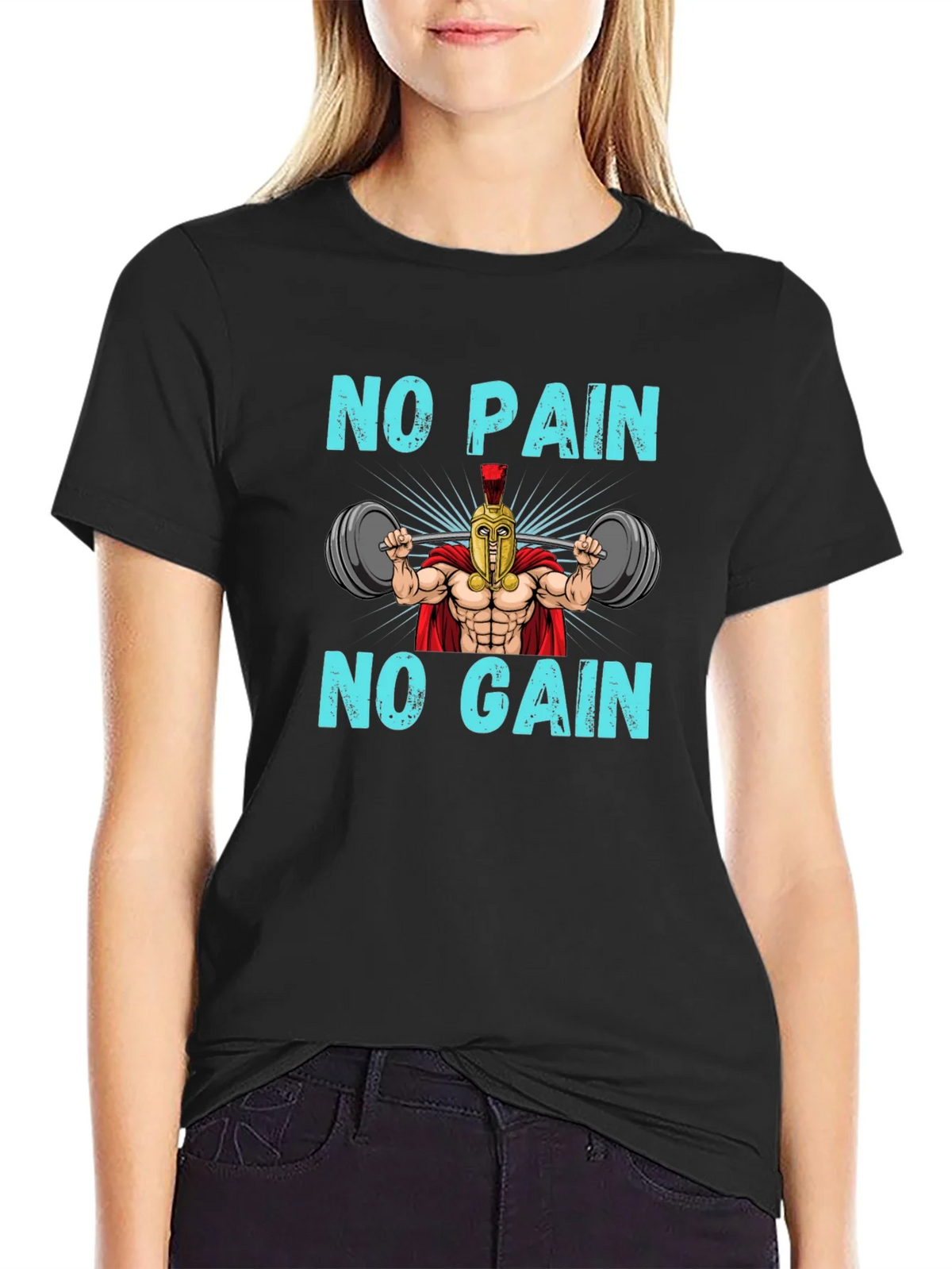 No Pain No Gain Spartan Gym T-Shirt product image 2