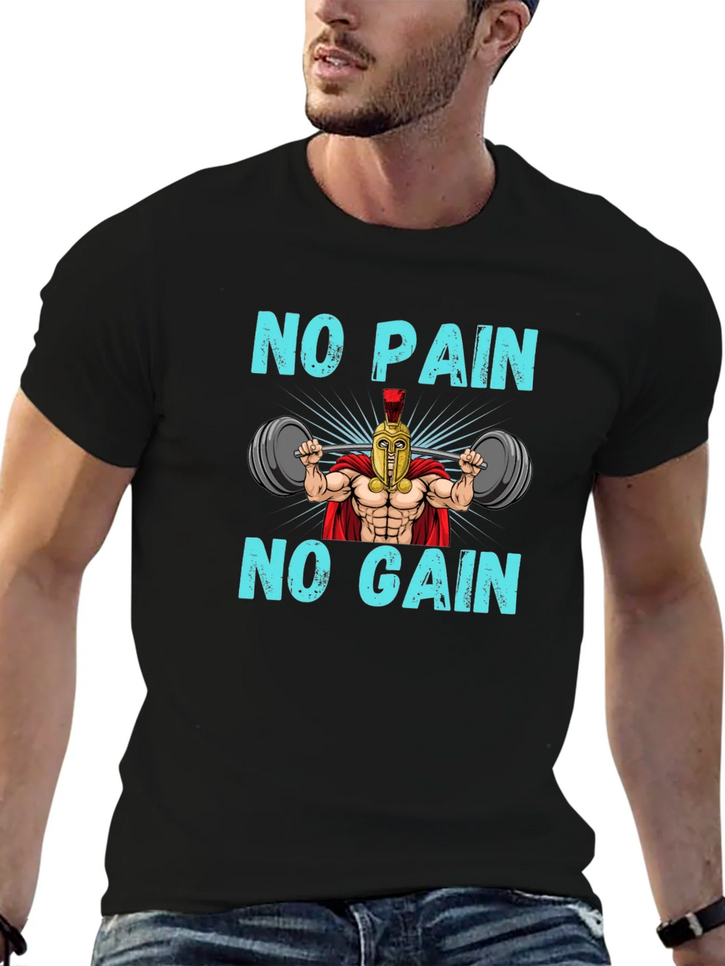 No Pain No Gain Spartan Gym T-Shirt product image 6