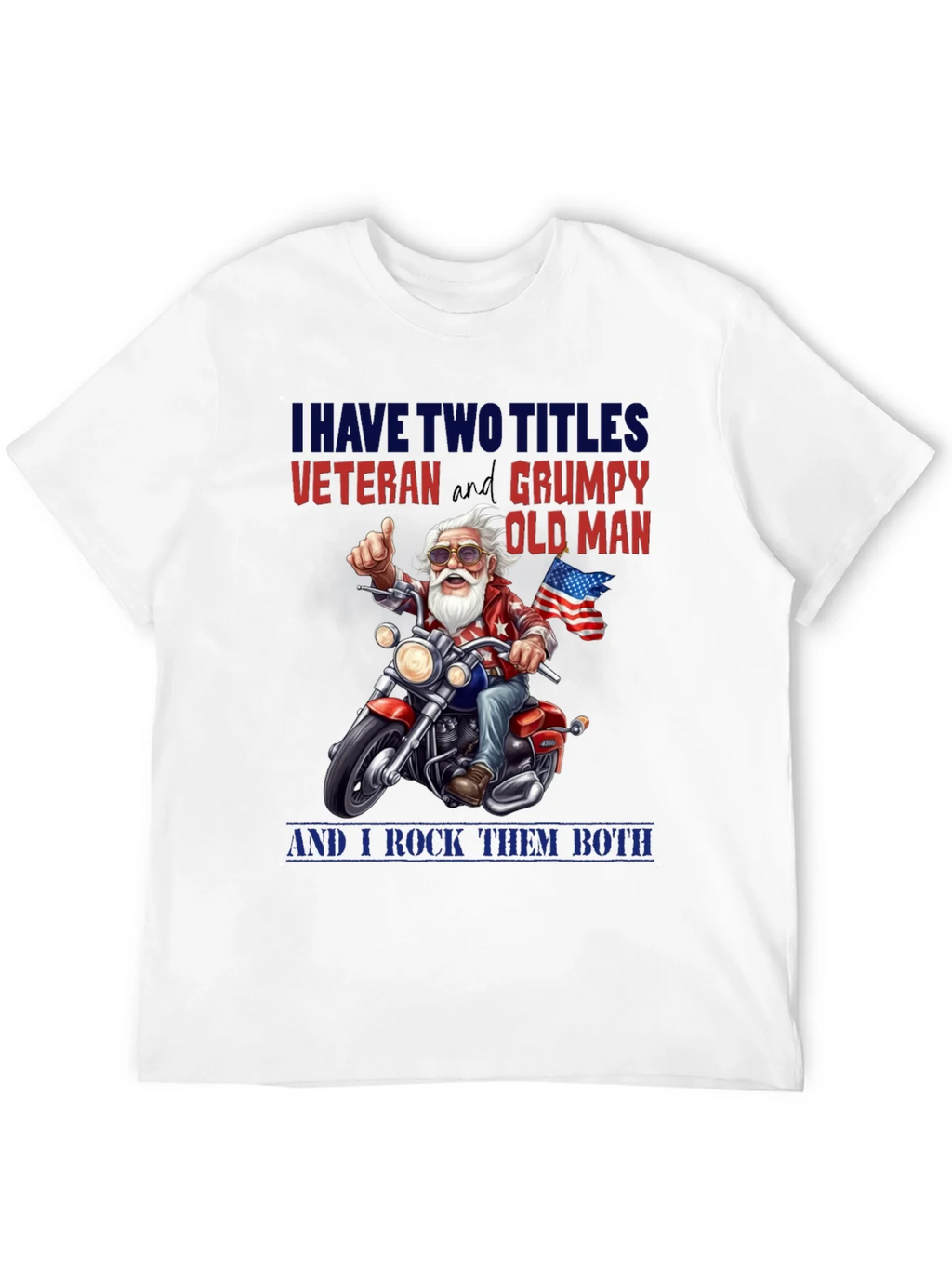 Veteran Grumpy Old Man Motorcycle T-Shirt product image 9