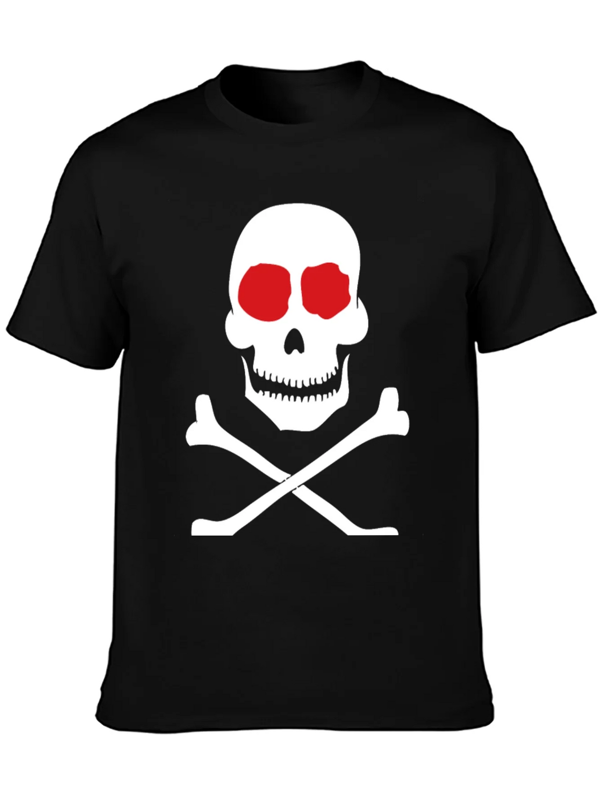 Skull and Crossbones Graphic Tee - Classic Black T-Shirt product image 3