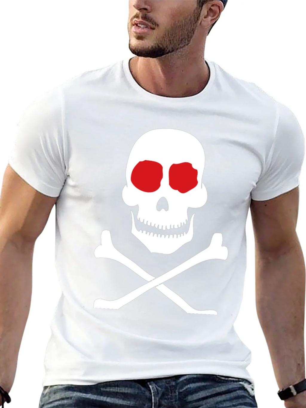 Skull and Crossbones Graphic Tee - Classic Black T-Shirt product image 12