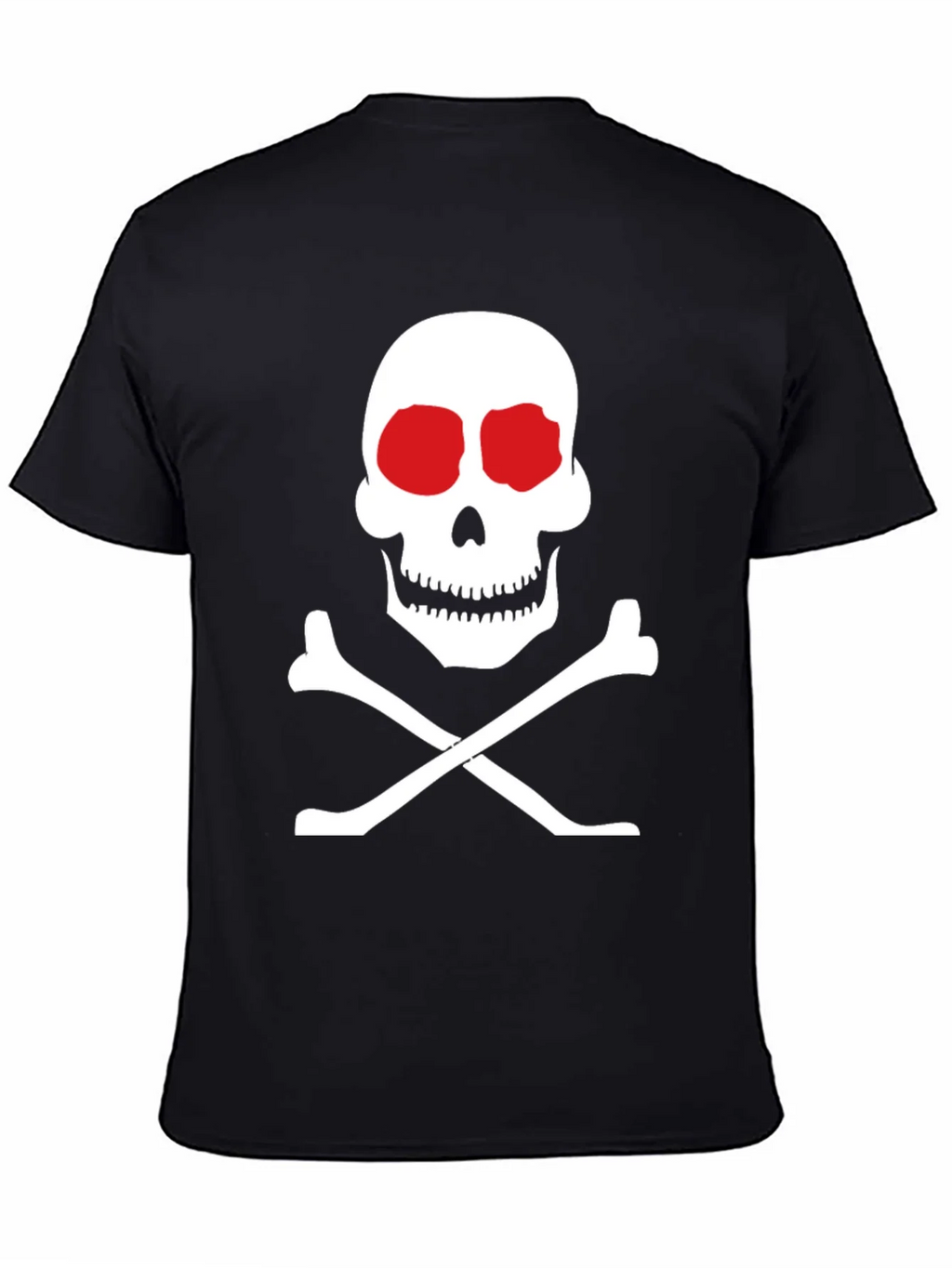 Skull and Crossbones Graphic Tee - Classic Black T-Shirt product image 4
