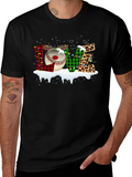 Festive LOVE Baseball Christmas T-Shirt product image 1