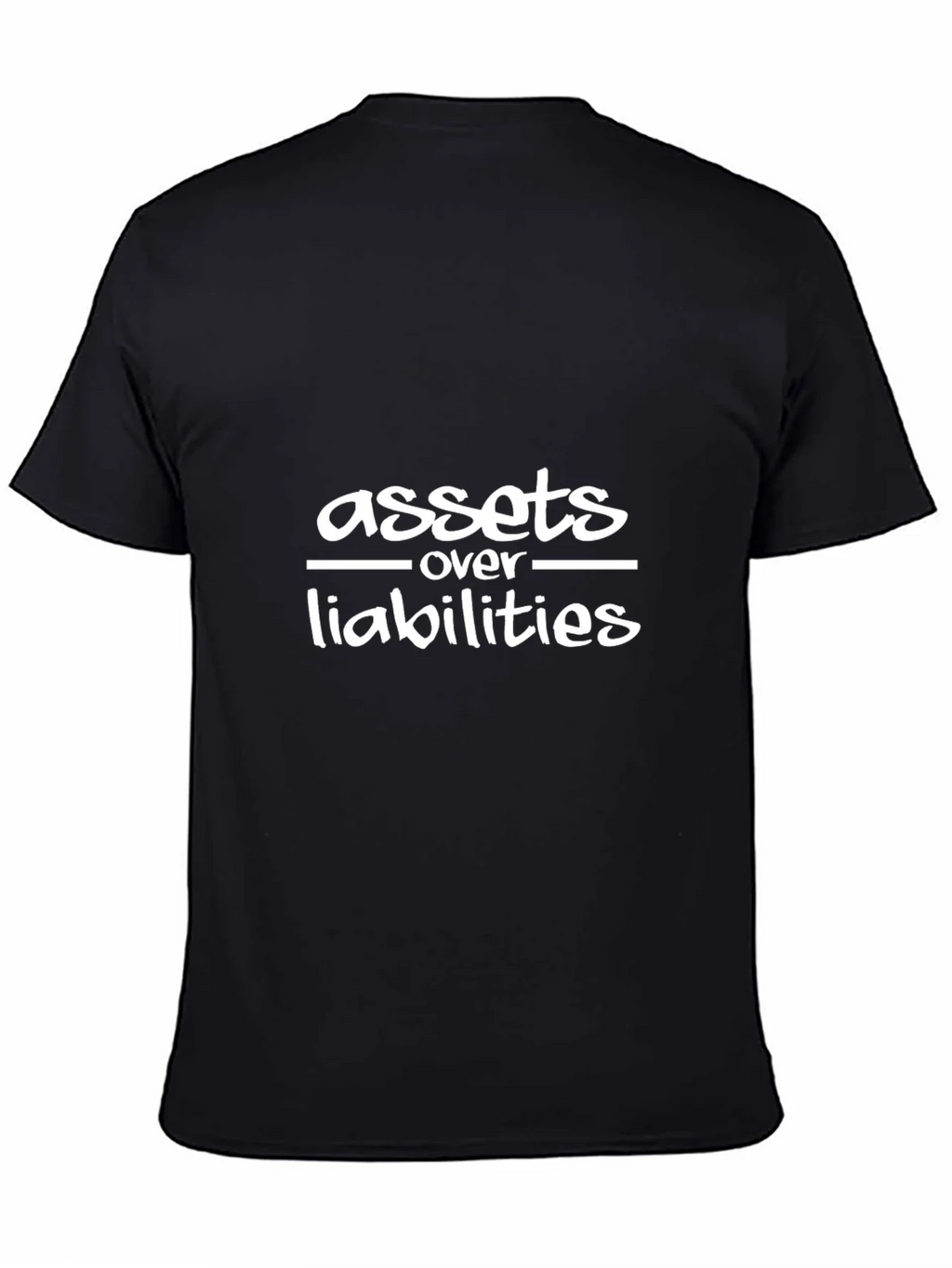 Assets Over Liabilities Black T-Shirt product image 4