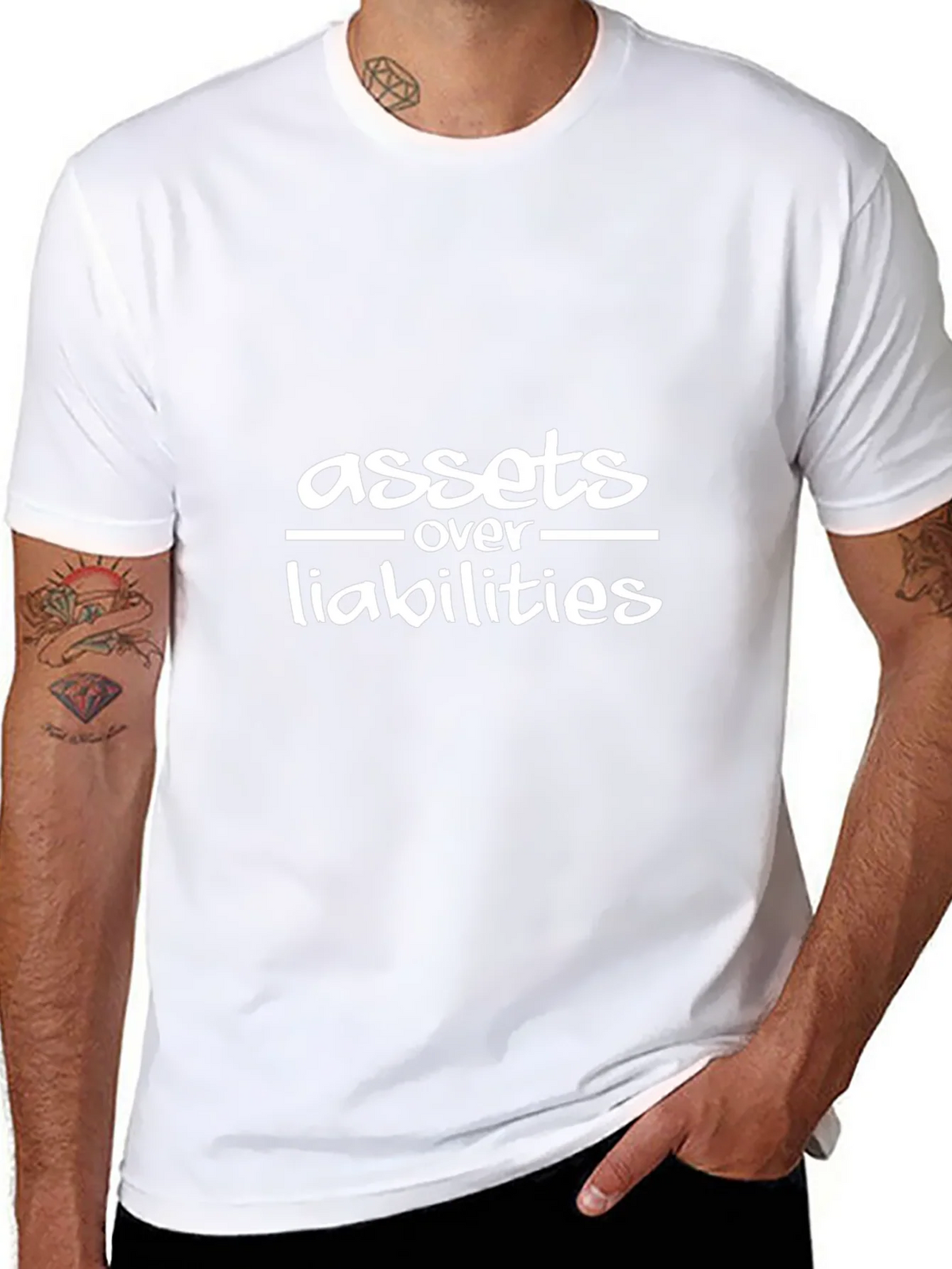 Assets Over Liabilities Black T-Shirt product image 7