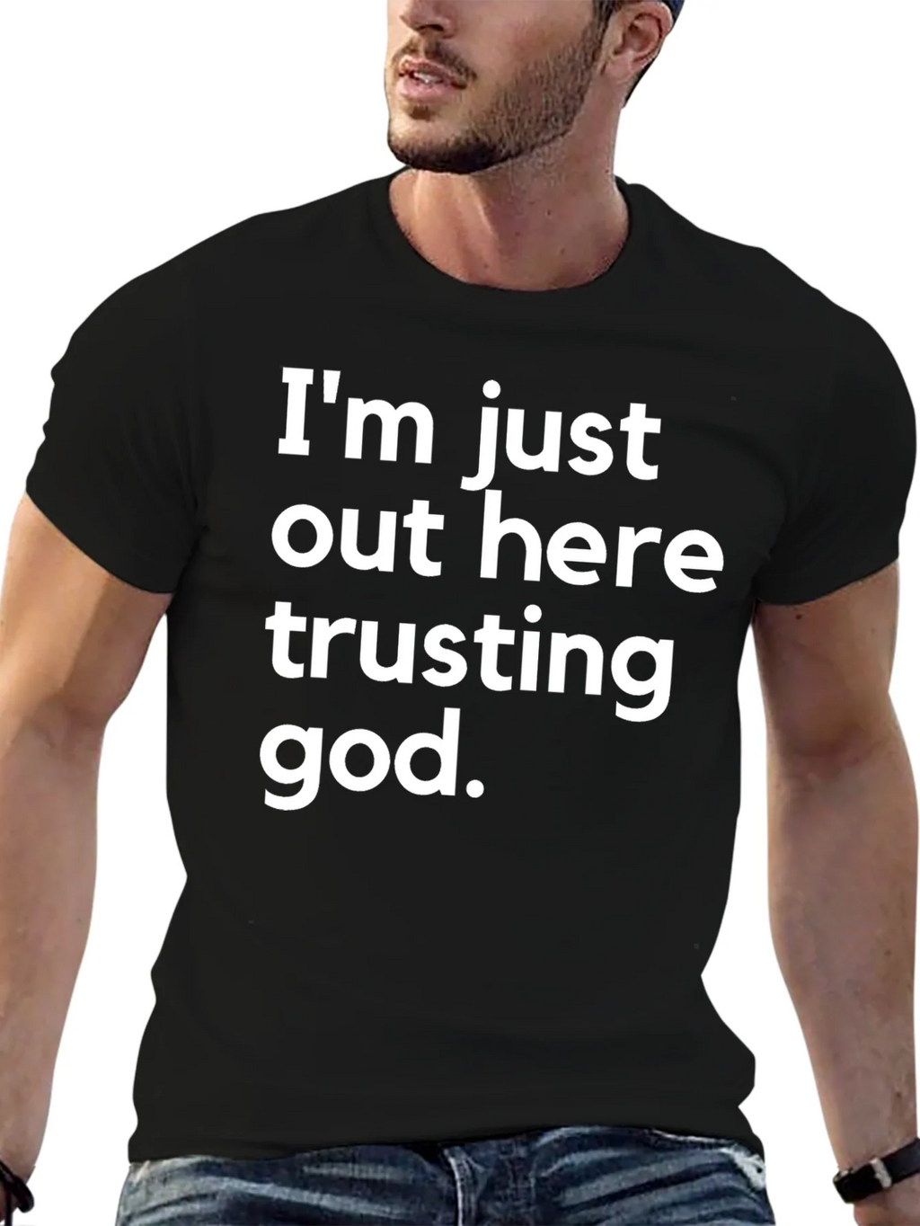 Trusting God T-Shirt - Black product image 6