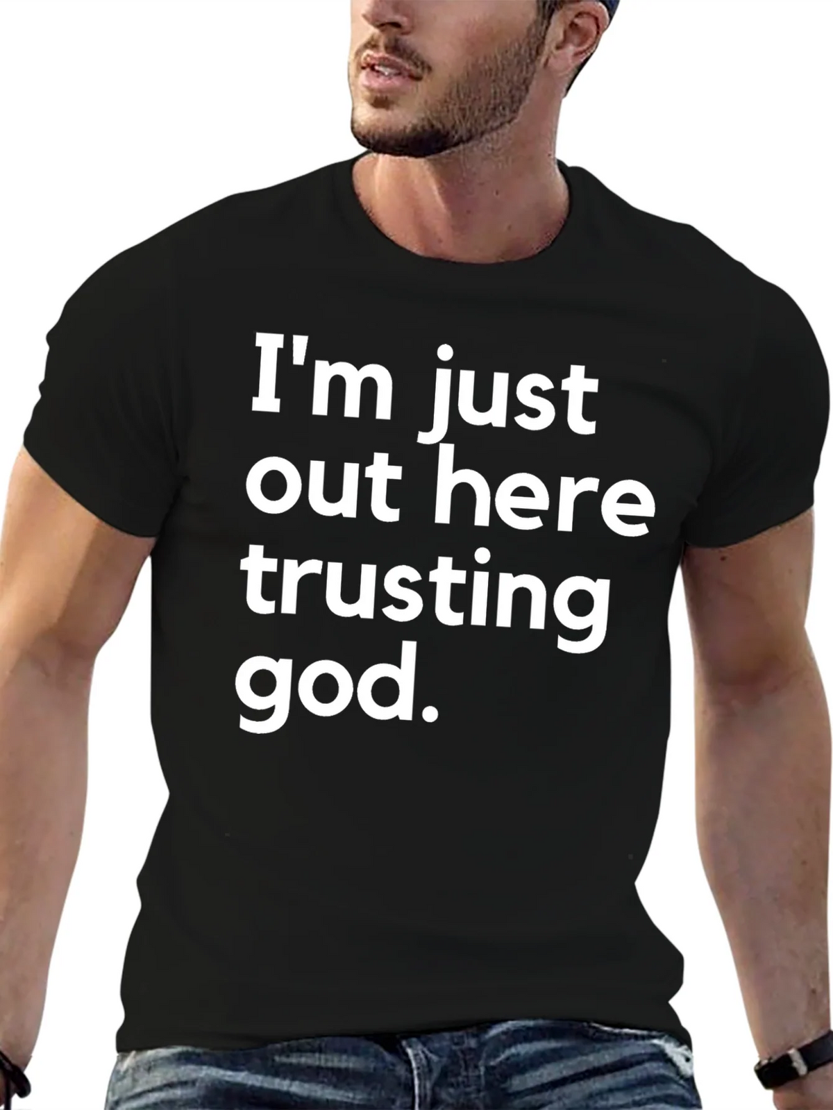 Trusting God T-Shirt - Black product image 6