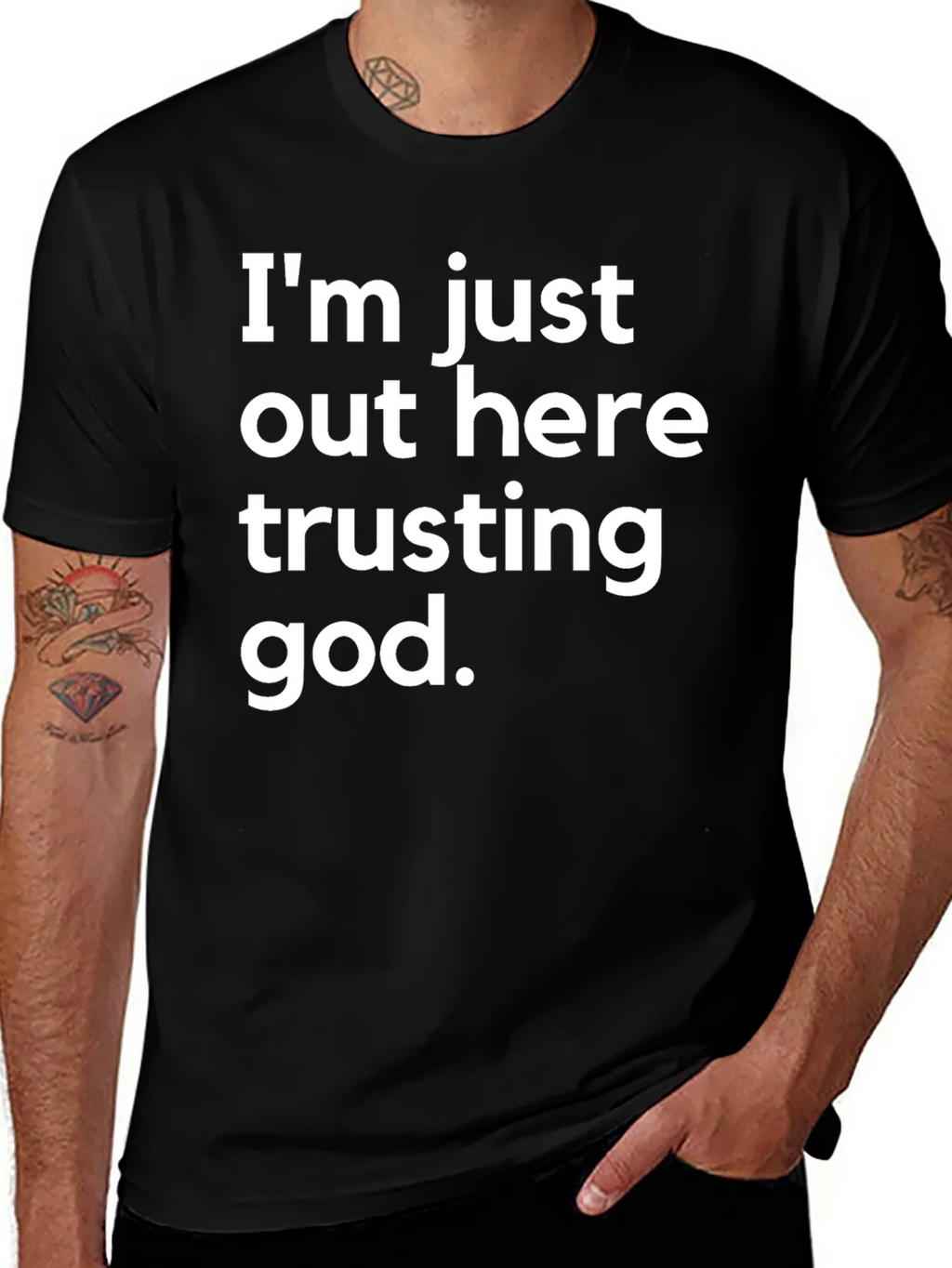 Trusting God T-Shirt - Black product image 1