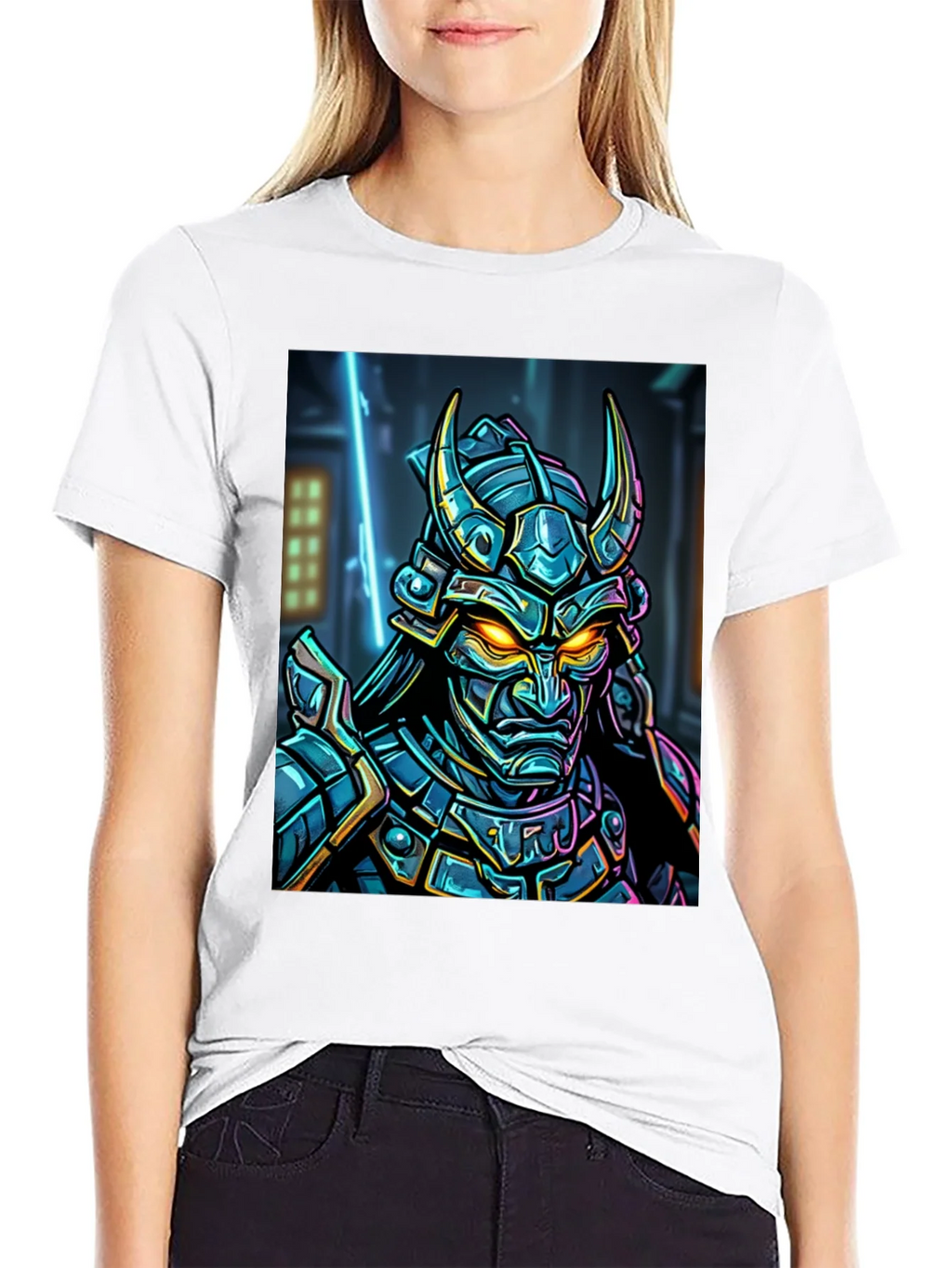 Samurai Warrior Graphic T-Shirt - Black product image 8