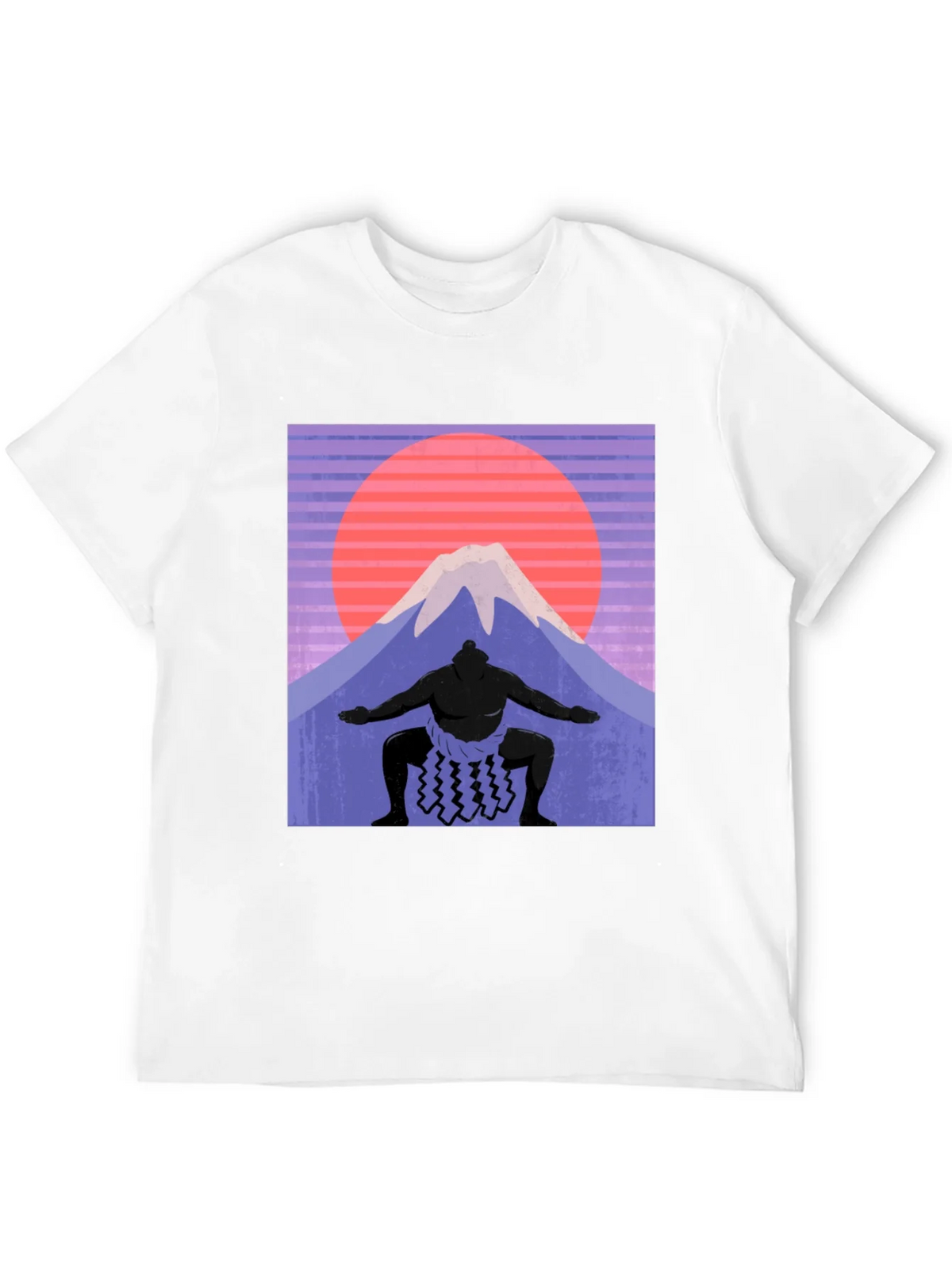 Sumo Wrestler & Mount Fuji T-Shirt - Retro Japan Style product image 11