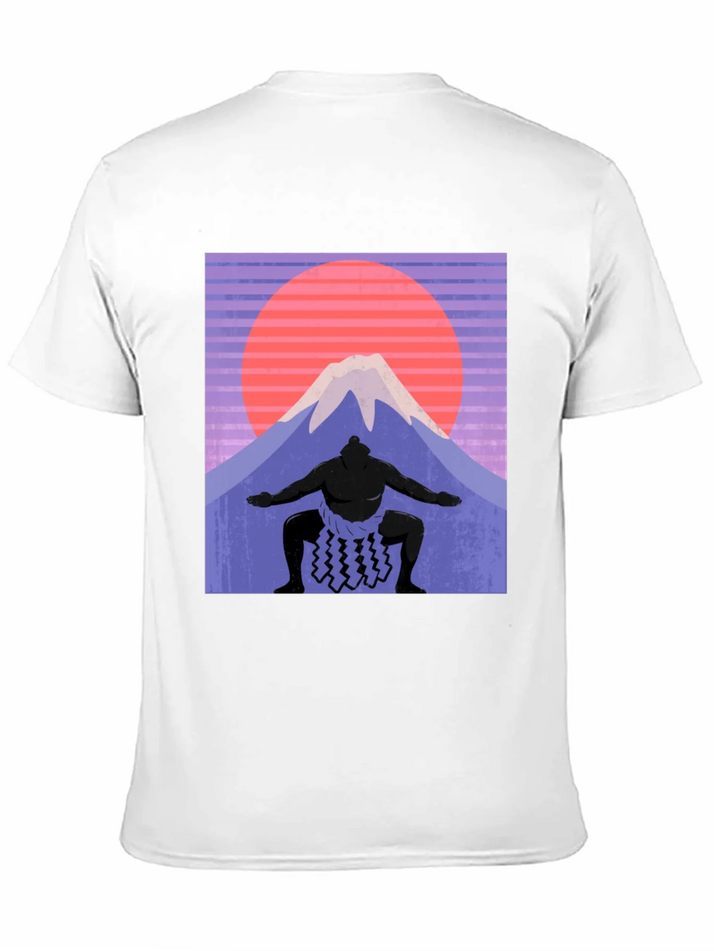 Sumo Wrestler & Mount Fuji T-Shirt - Retro Japan Style product image 10