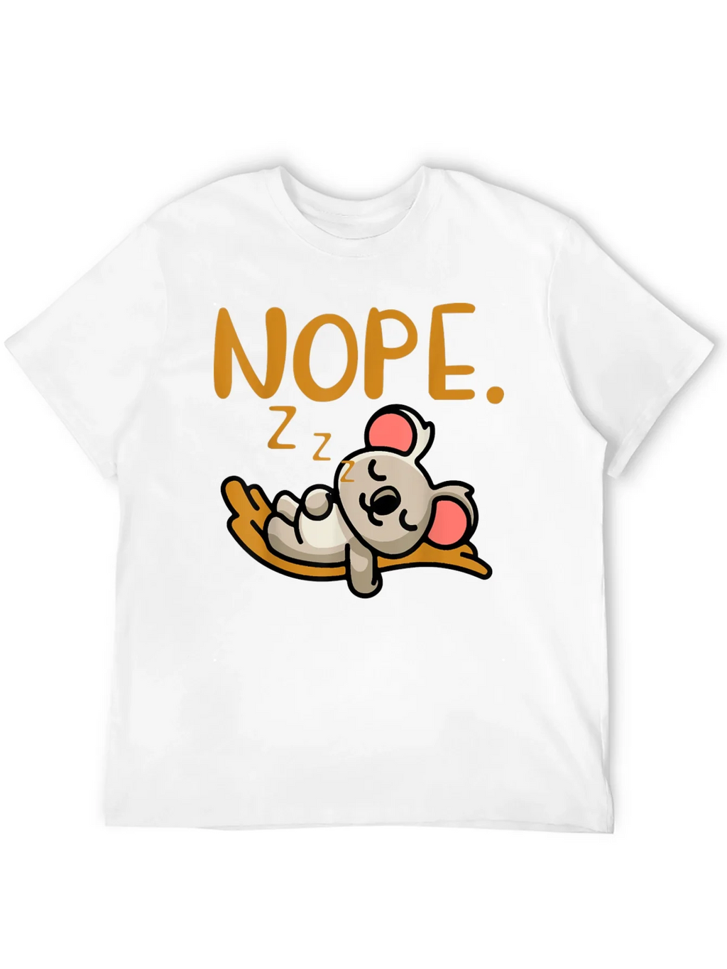 Nope Sleepy Koala Graphic Tee - Soft Cotton Unisex T-Shirt product image 11