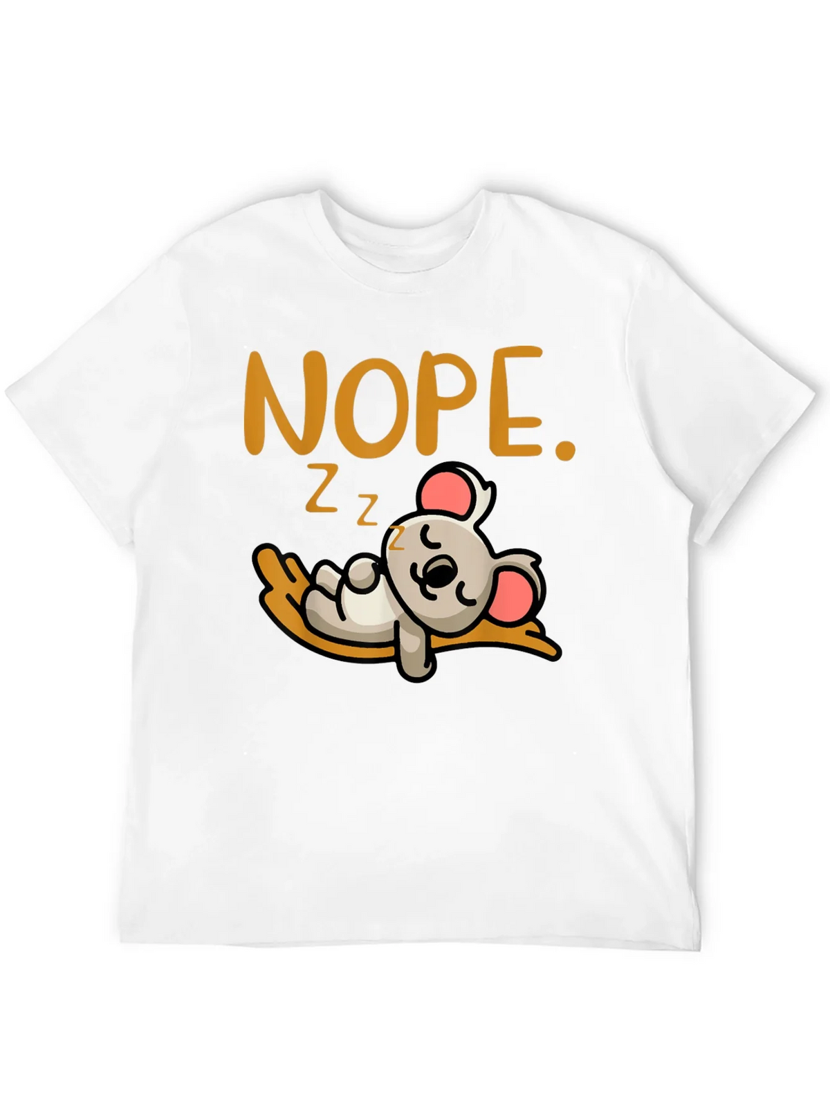 Nope Sleepy Koala Graphic Tee - Soft Cotton Unisex T-Shirt product image 11