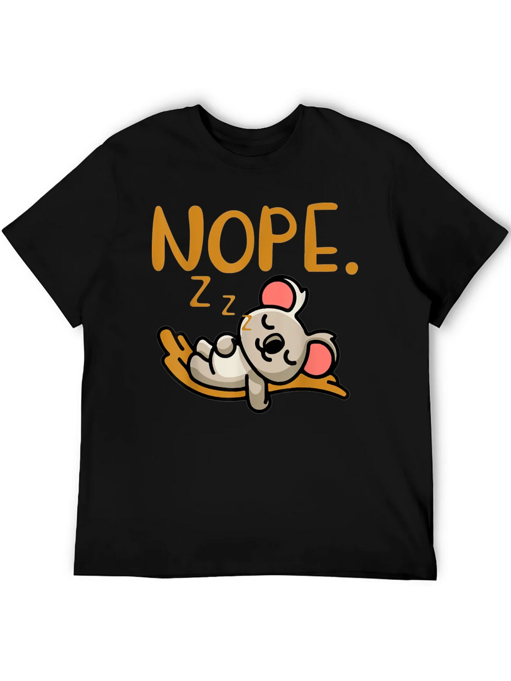 Nope Sleepy Koala Graphic Tee - Soft Cotton Unisex T-Shirt product image 5