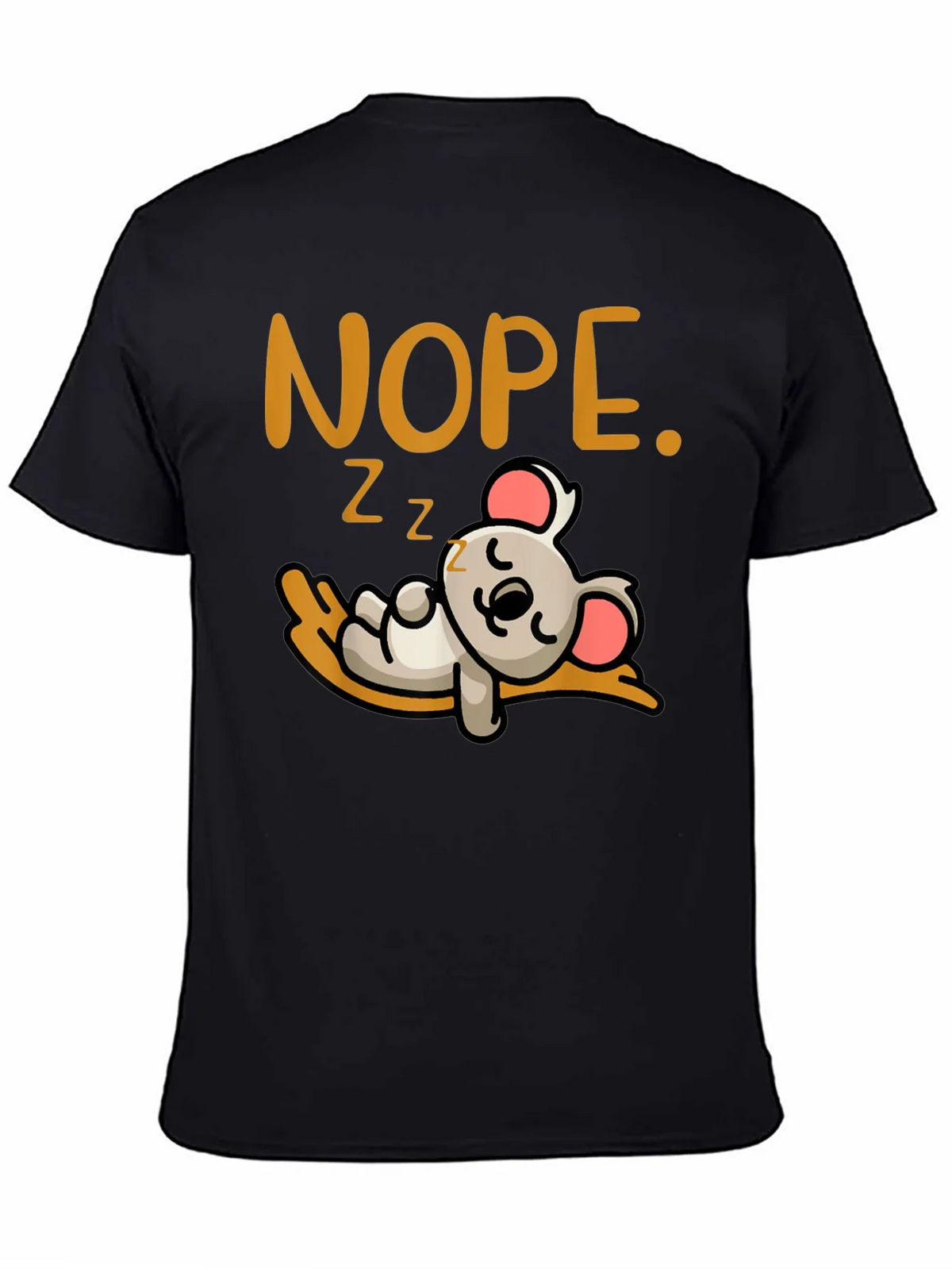 Nope Sleepy Koala Graphic Tee - Soft Cotton Unisex T-Shirt product image 4
