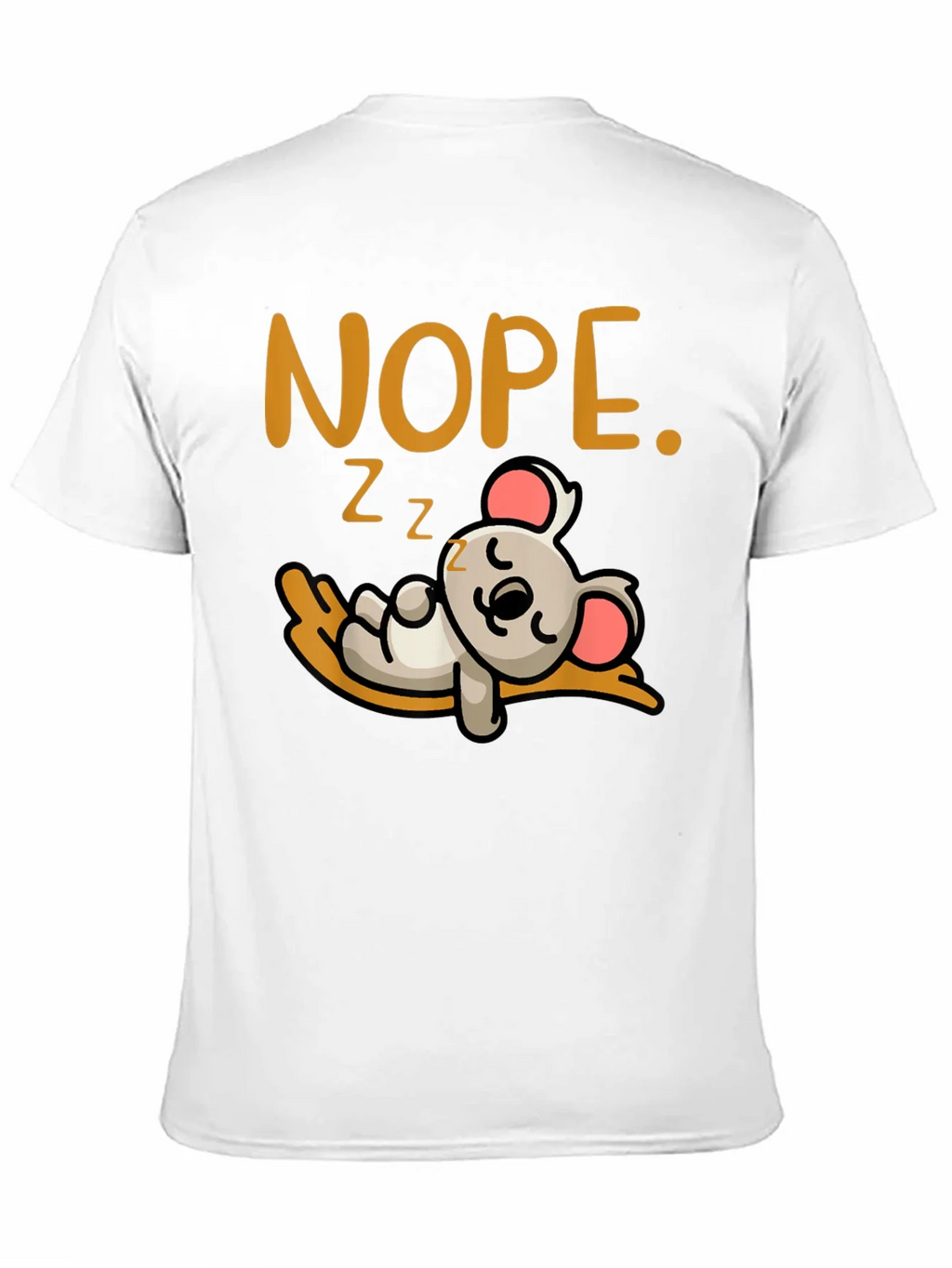 Nope Sleepy Koala Graphic Tee - Soft Cotton Unisex T-Shirt product image 10