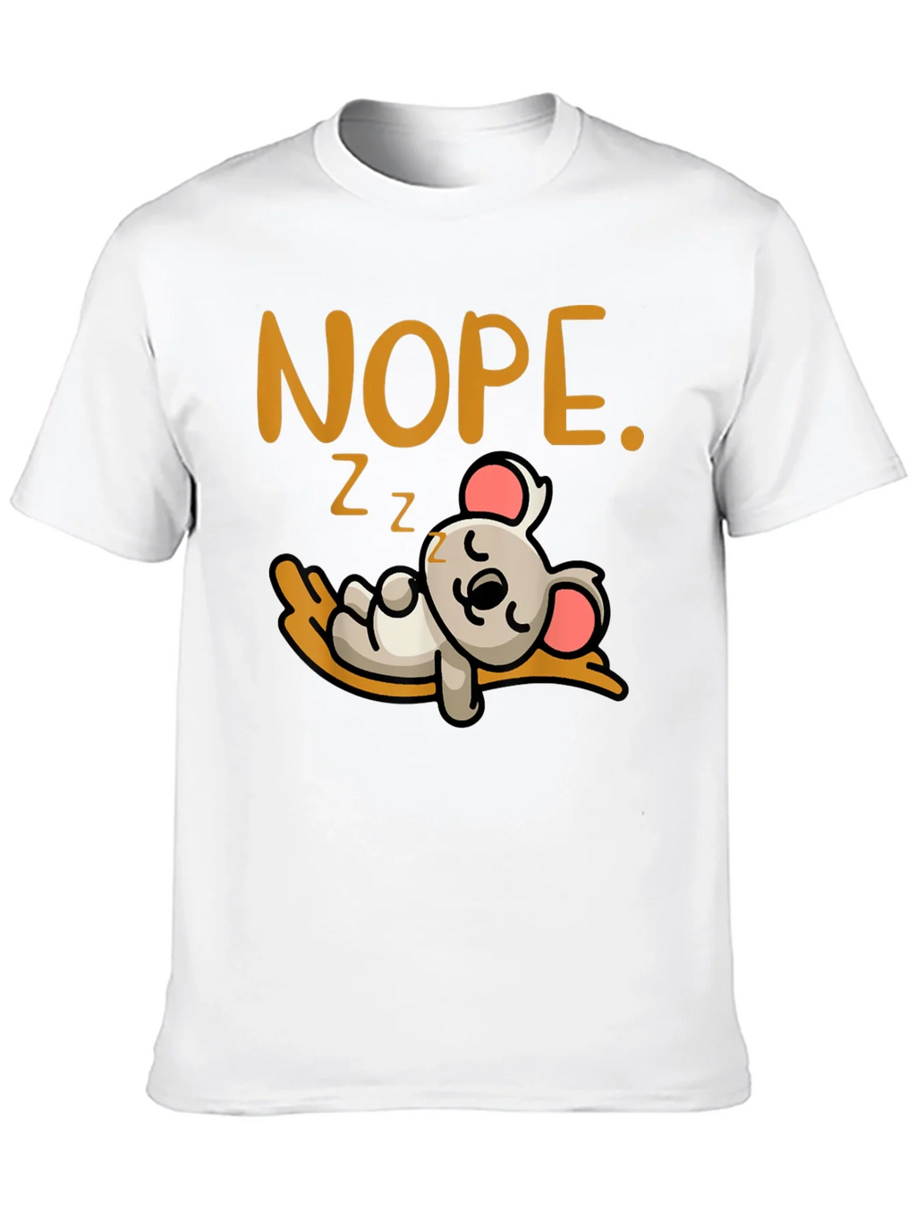 Nope Sleepy Koala Graphic Tee - Soft Cotton Unisex T-Shirt product image 9