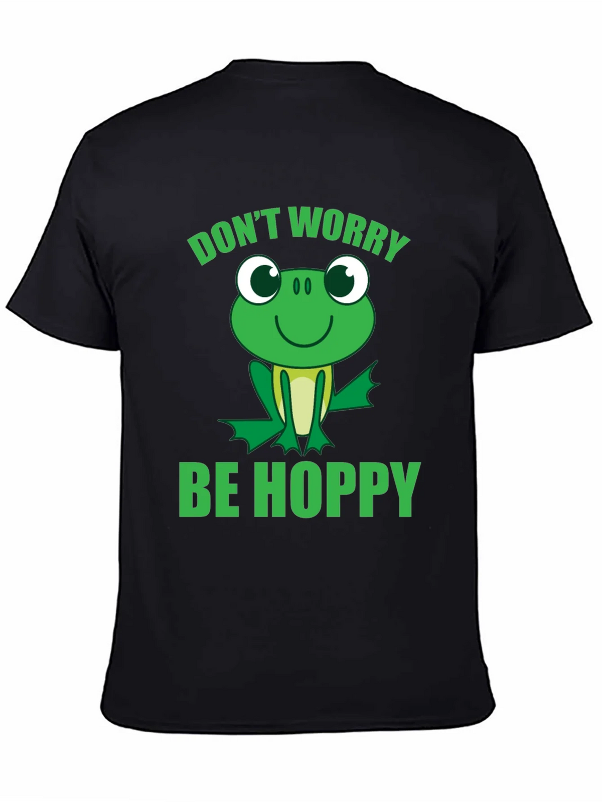 Dont Worry Be Hoppy Frog Graphic T-Shirt product image 4