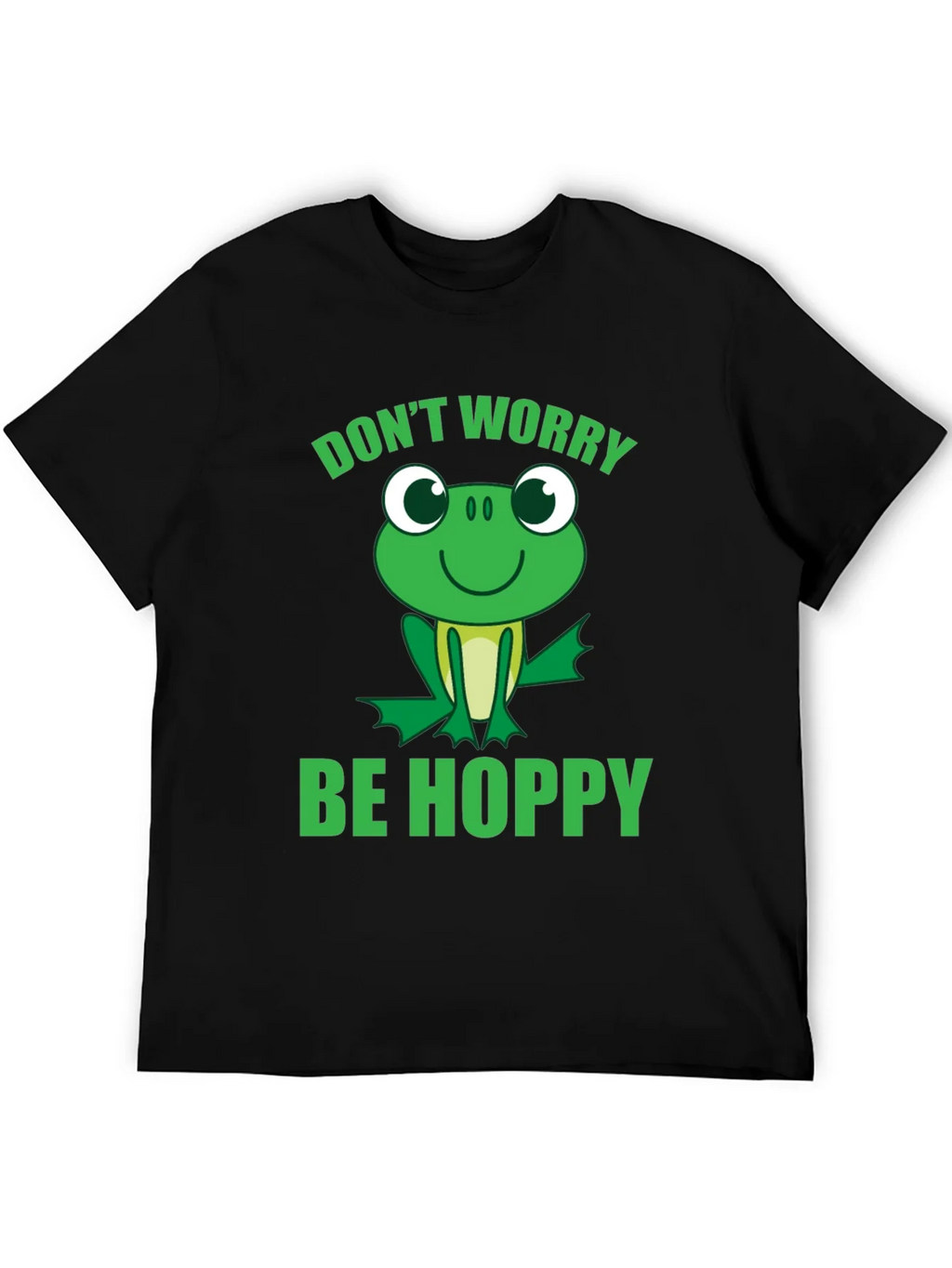 Dont Worry Be Hoppy Frog Graphic T-Shirt product image 5