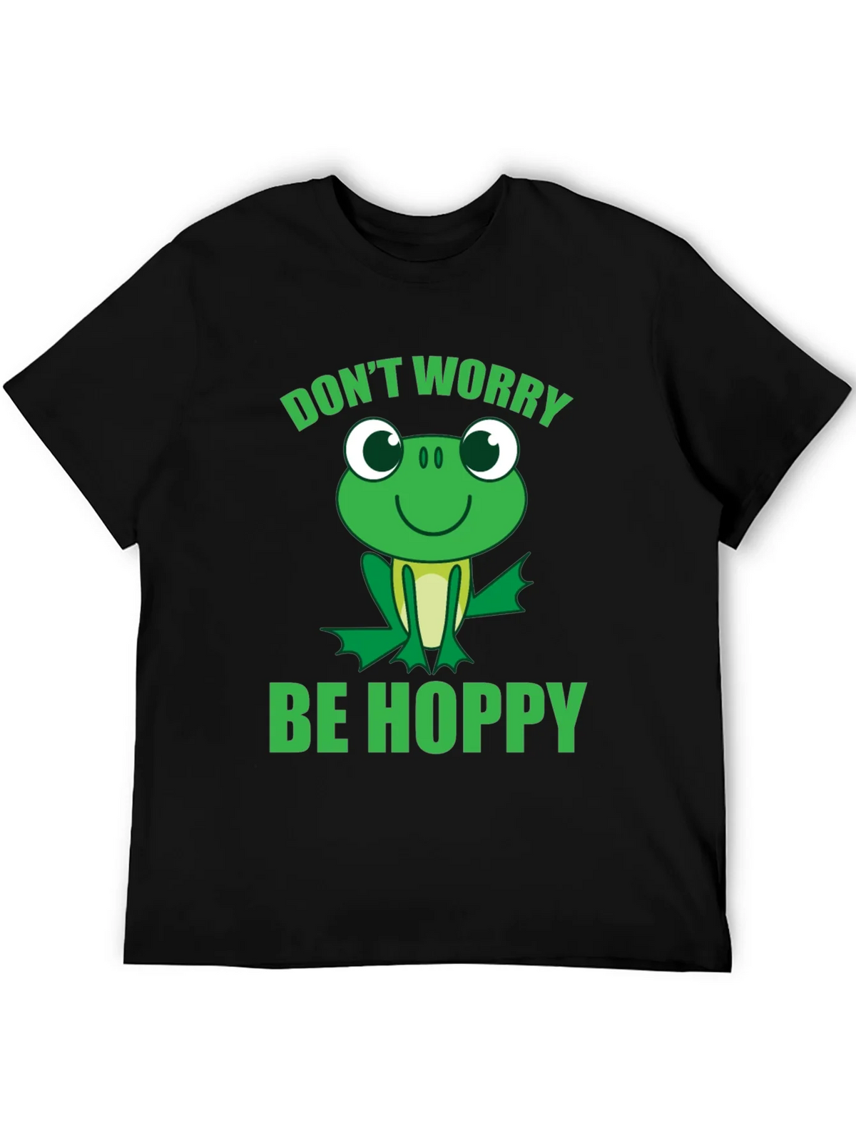 Dont Worry Be Hoppy Frog Graphic T-Shirt product image 5