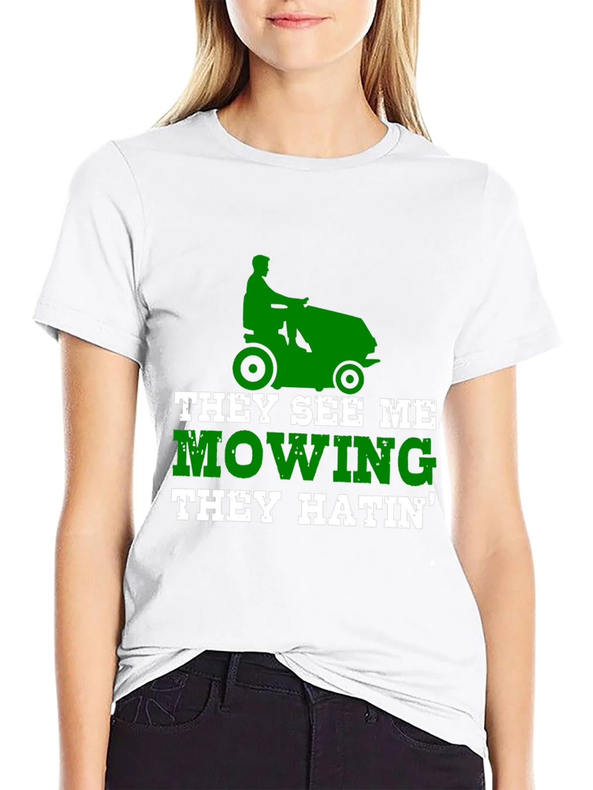 Funny Lawn Mowing T-Shirt - They See Me product image 8