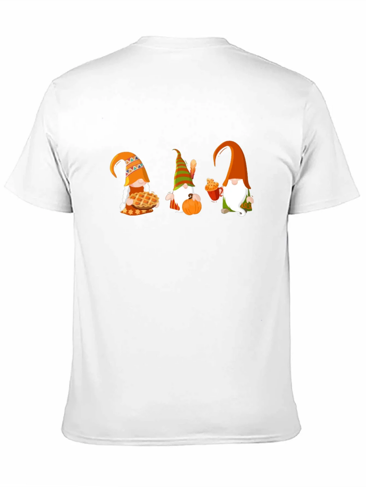 Thanksgiving Gnomes Black T-Shirt product image 9