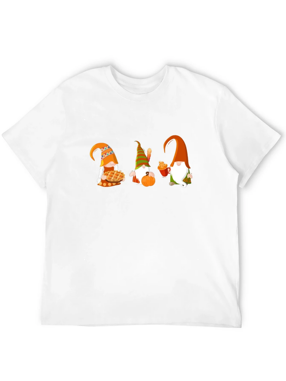 Thanksgiving Gnomes Black T-Shirt product image 10