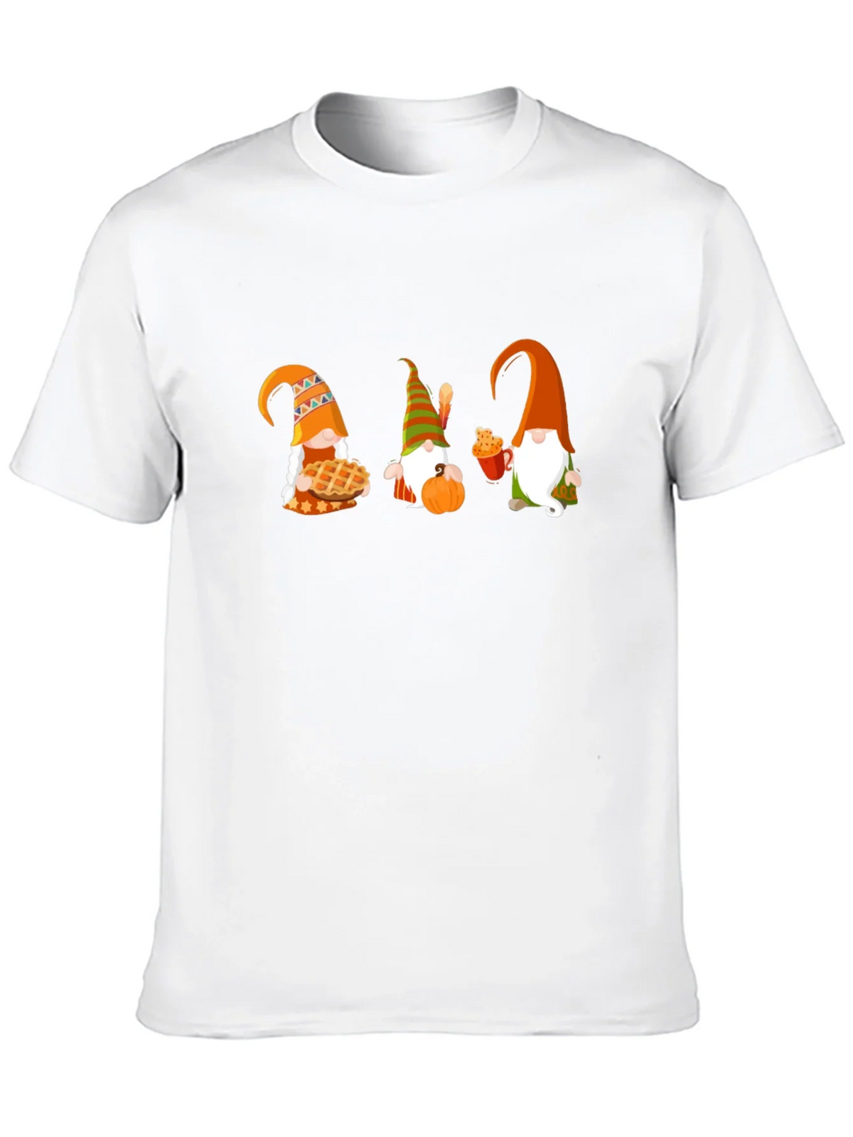 Thanksgiving Gnomes Black T-Shirt product image 8