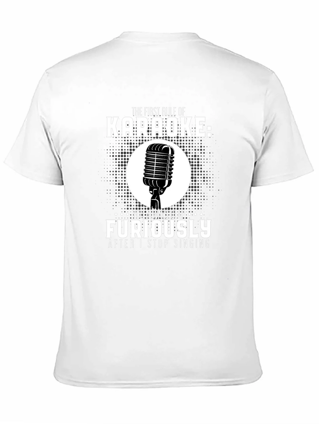 Karaoke Rule T-Shirt: Clap Furiously Funny Musician Tee product image 7