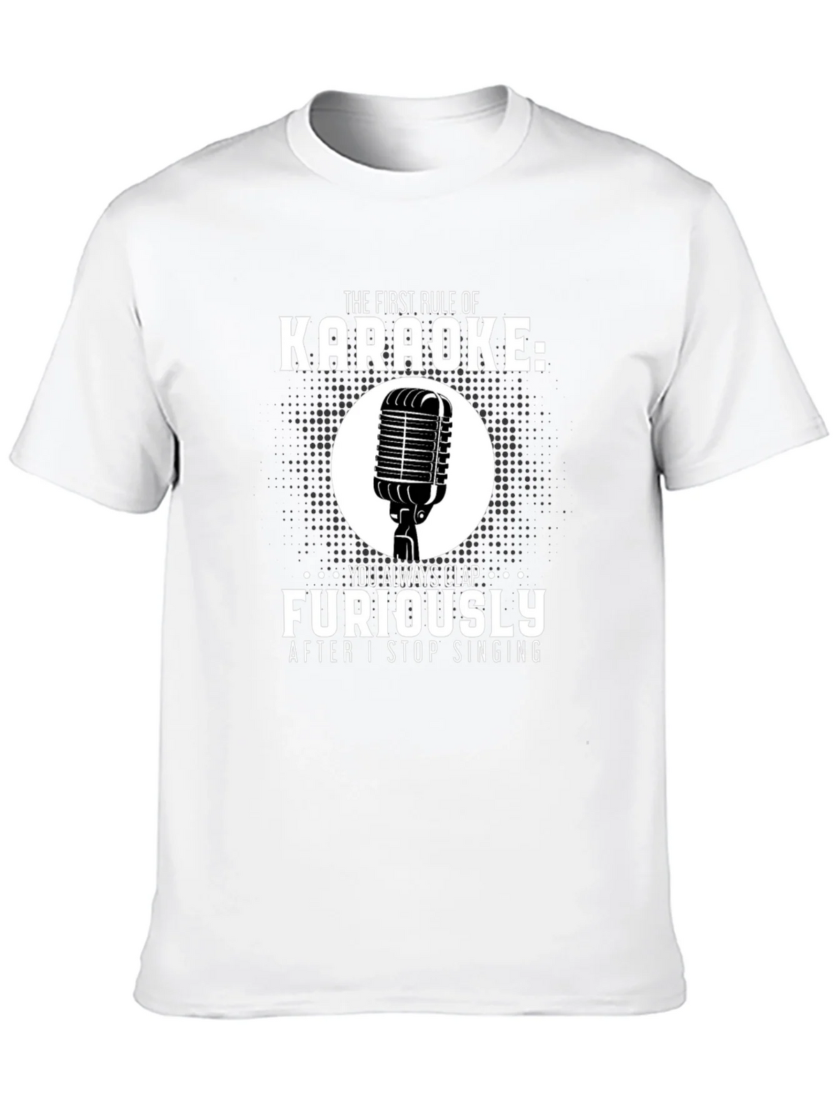 Karaoke Rule T-Shirt: Clap Furiously Funny Musician Tee product image 6