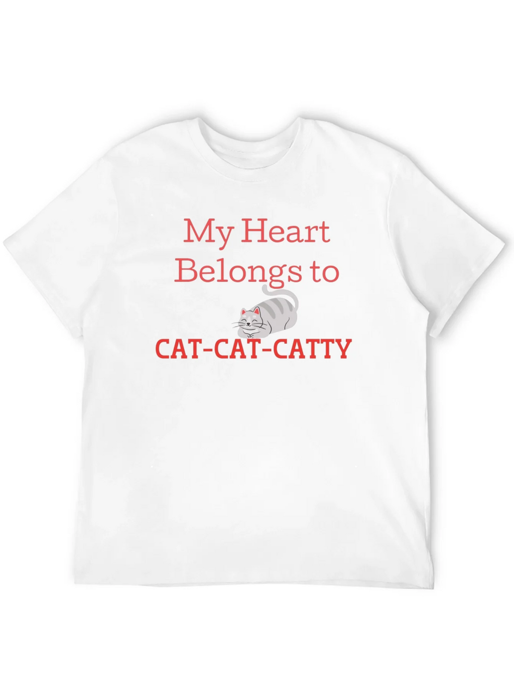My Heart Belongs To Cat Catty Black T-Shirt product image 8