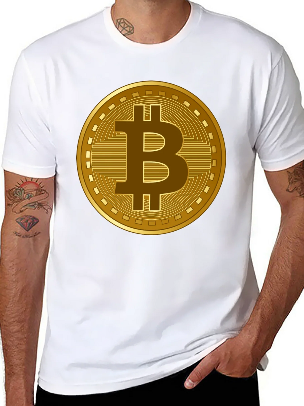 Bitcoin Crypto Graphic T-Shirt - Black product image 7