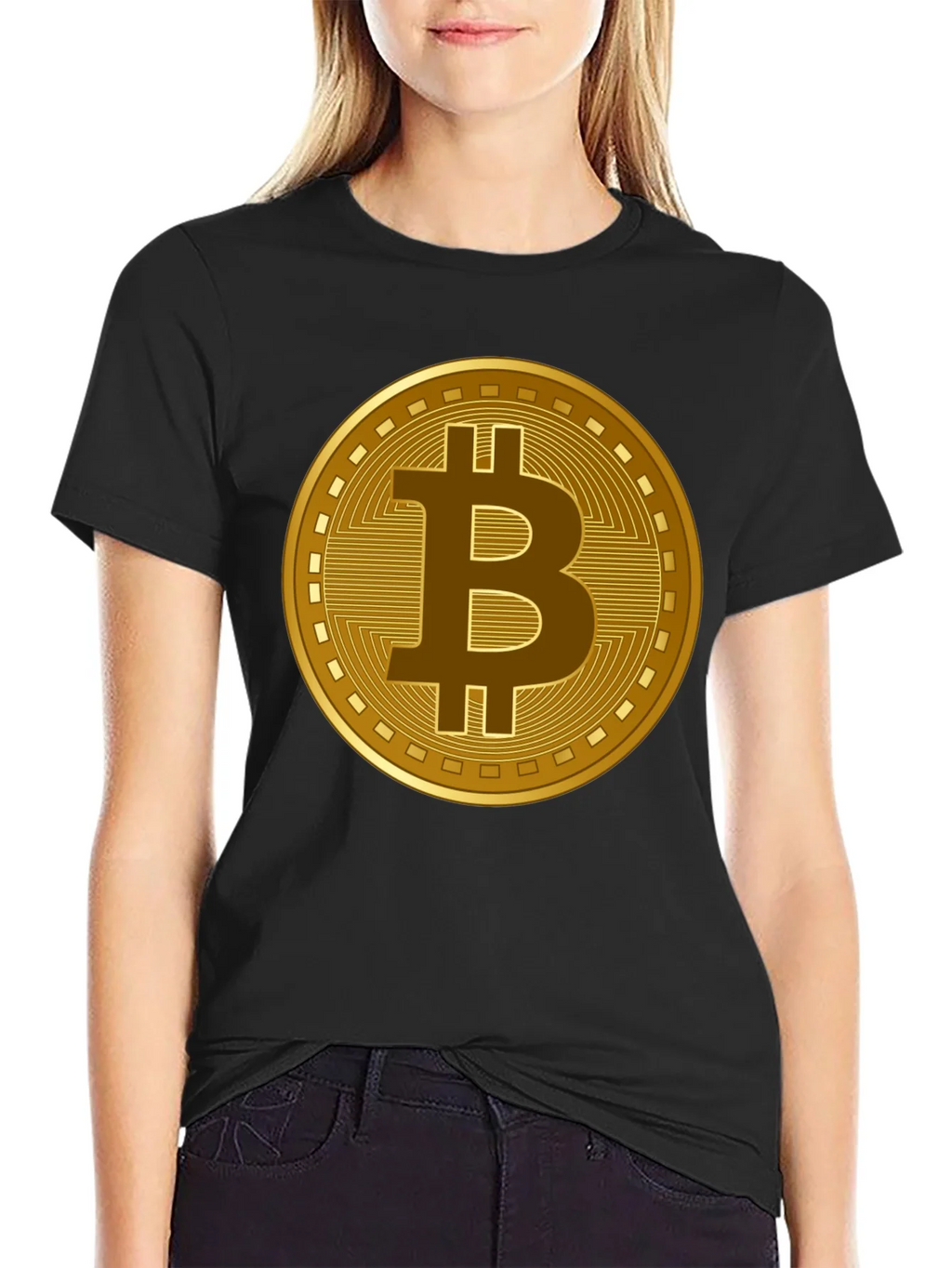 Bitcoin Crypto Graphic T-Shirt - Black product image 2