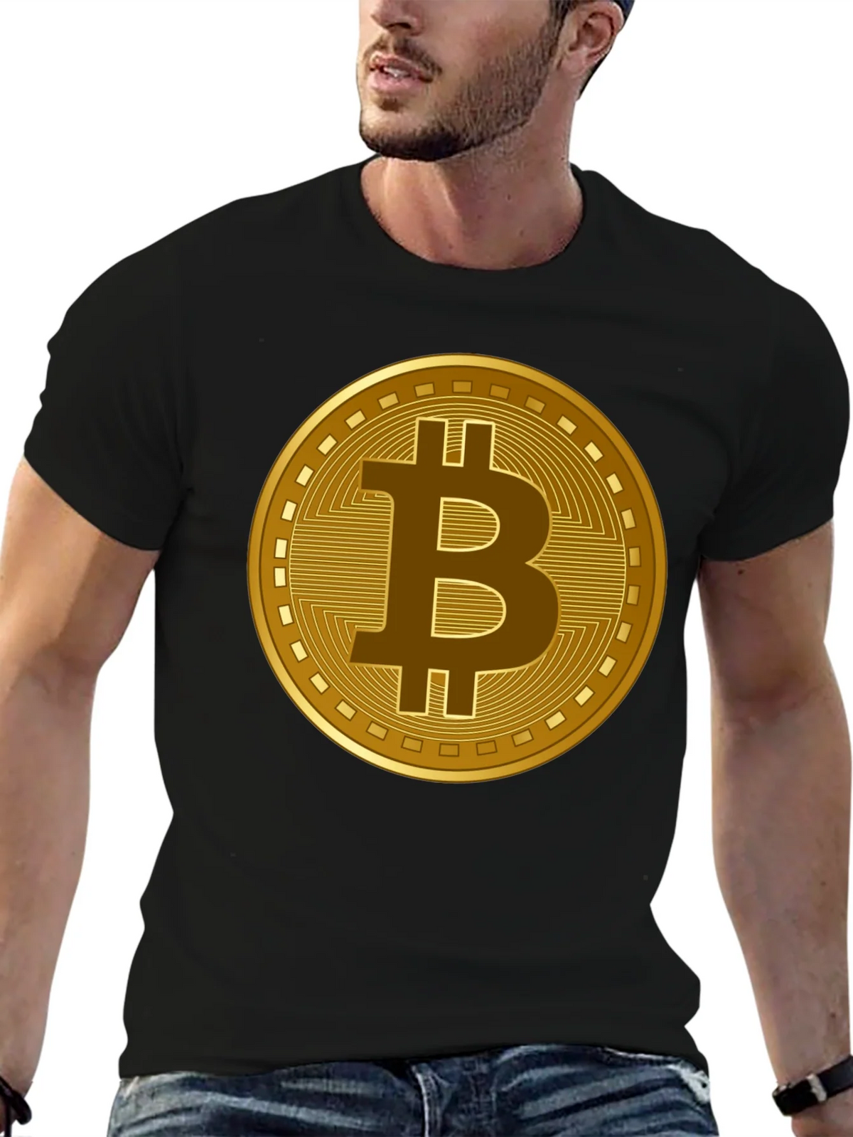 Bitcoin Crypto Graphic T-Shirt - Black product image 6