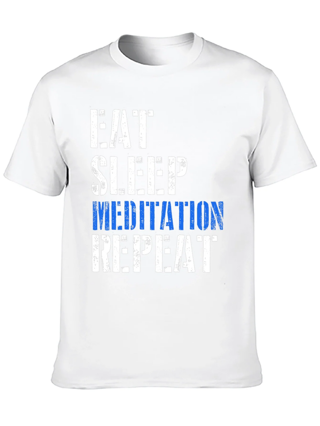 Eat Sleep Meditation Repeat Graphic T-Shirt product image 9