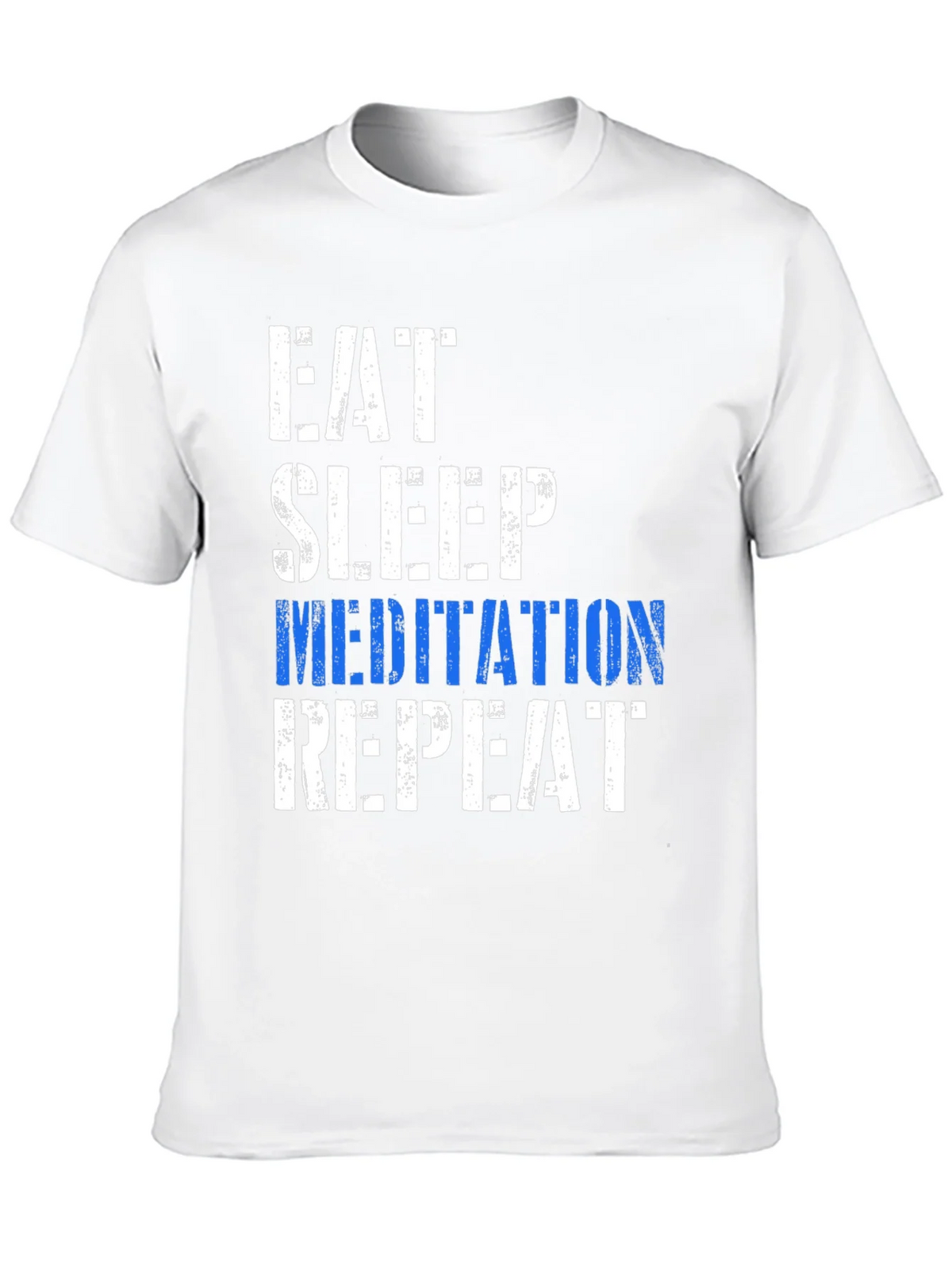 Eat Sleep Meditation Repeat Graphic T-Shirt product image 9
