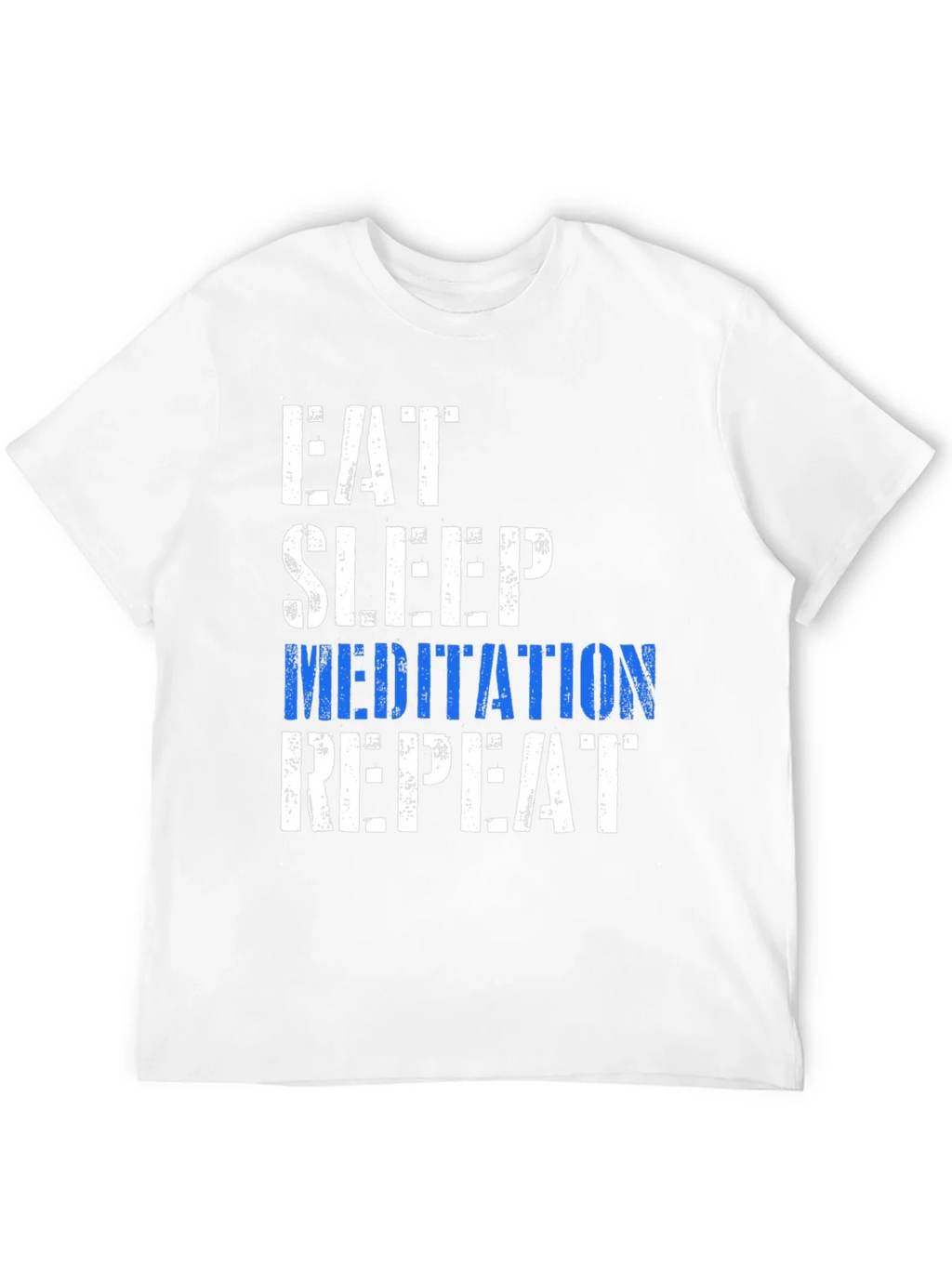 Eat Sleep Meditation Repeat Graphic T-Shirt product image 11